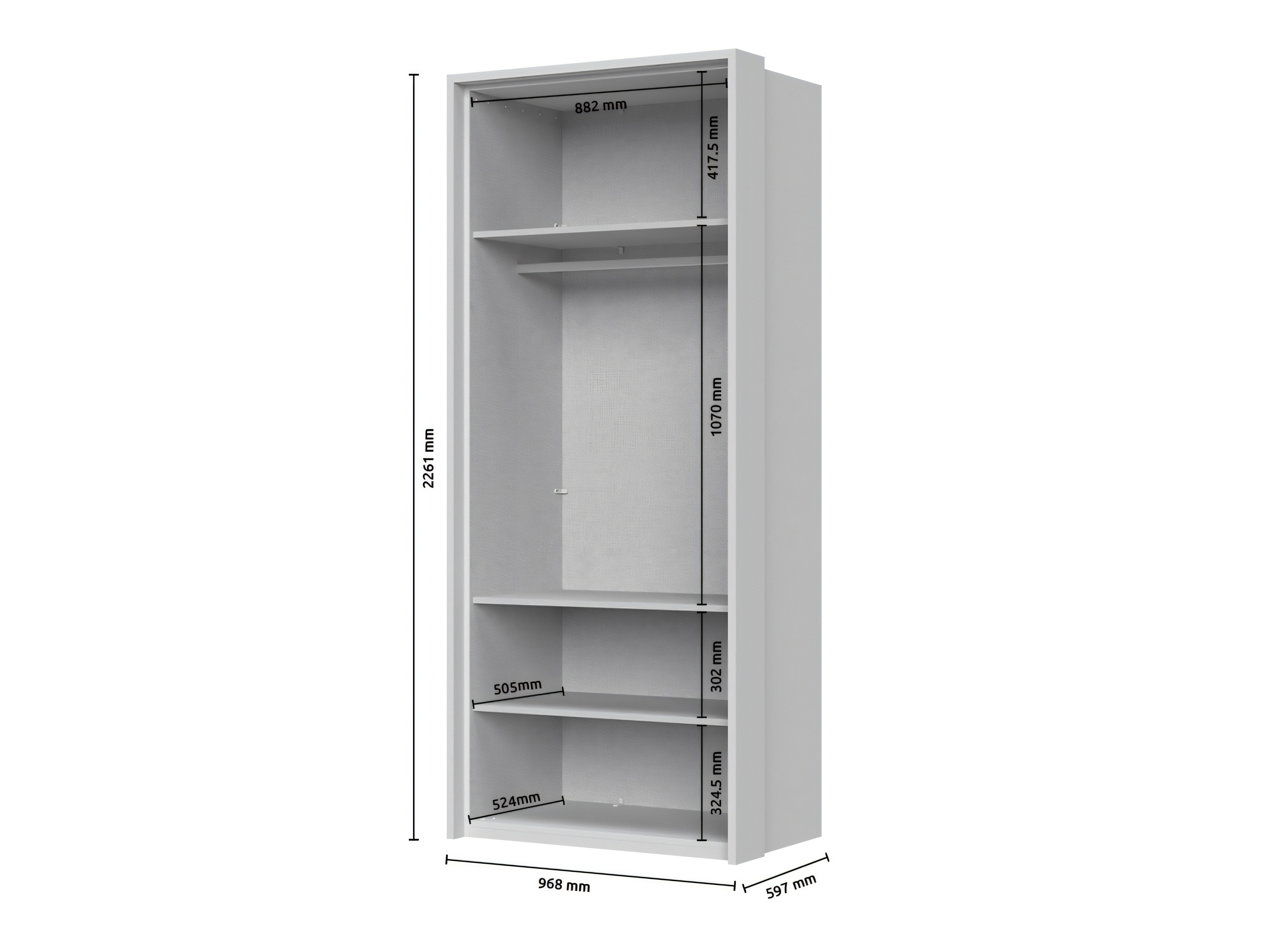 Dulap Tetalo 204 (Alb)