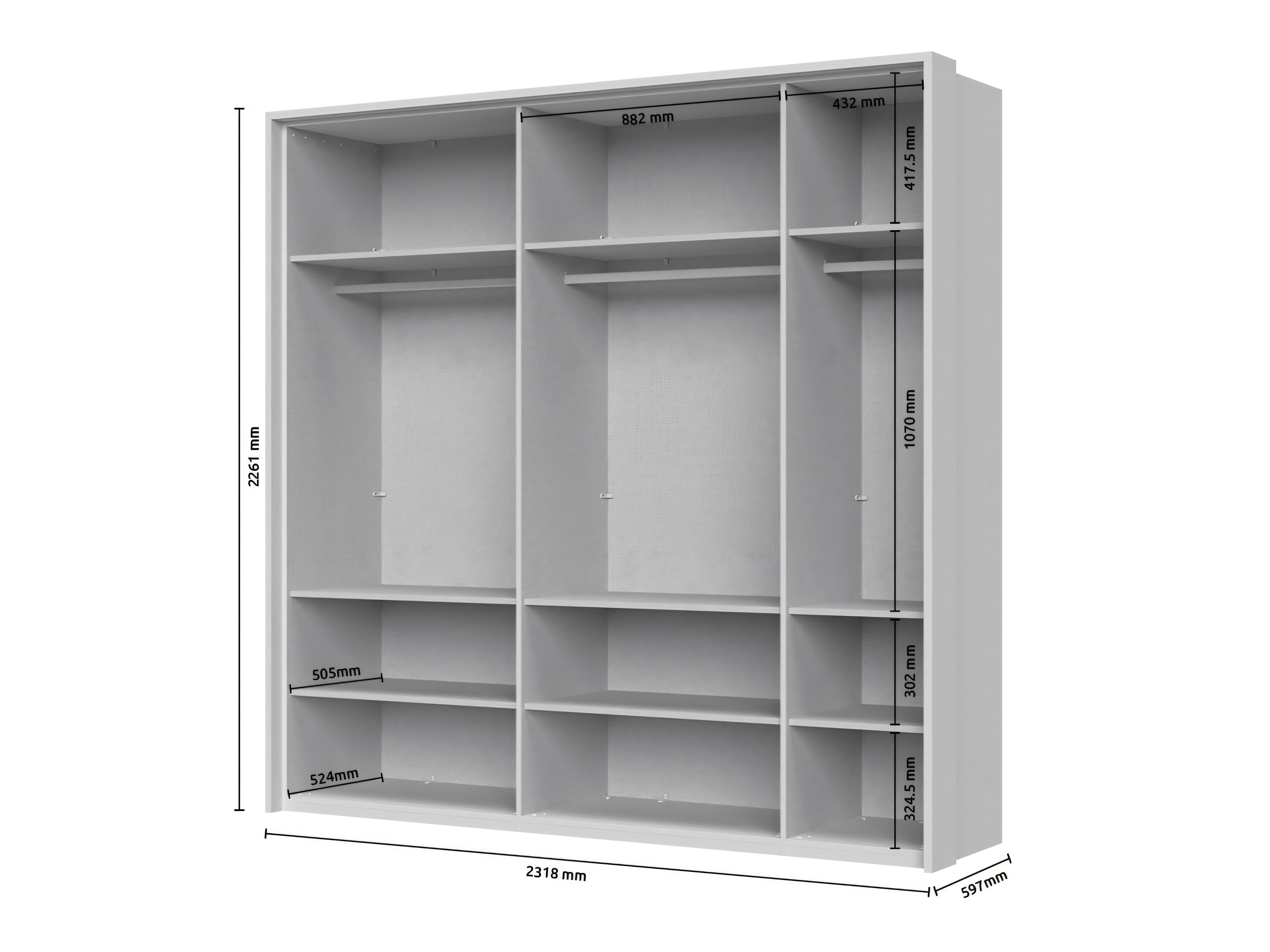 Dulap Tetalo 208 (Alb)