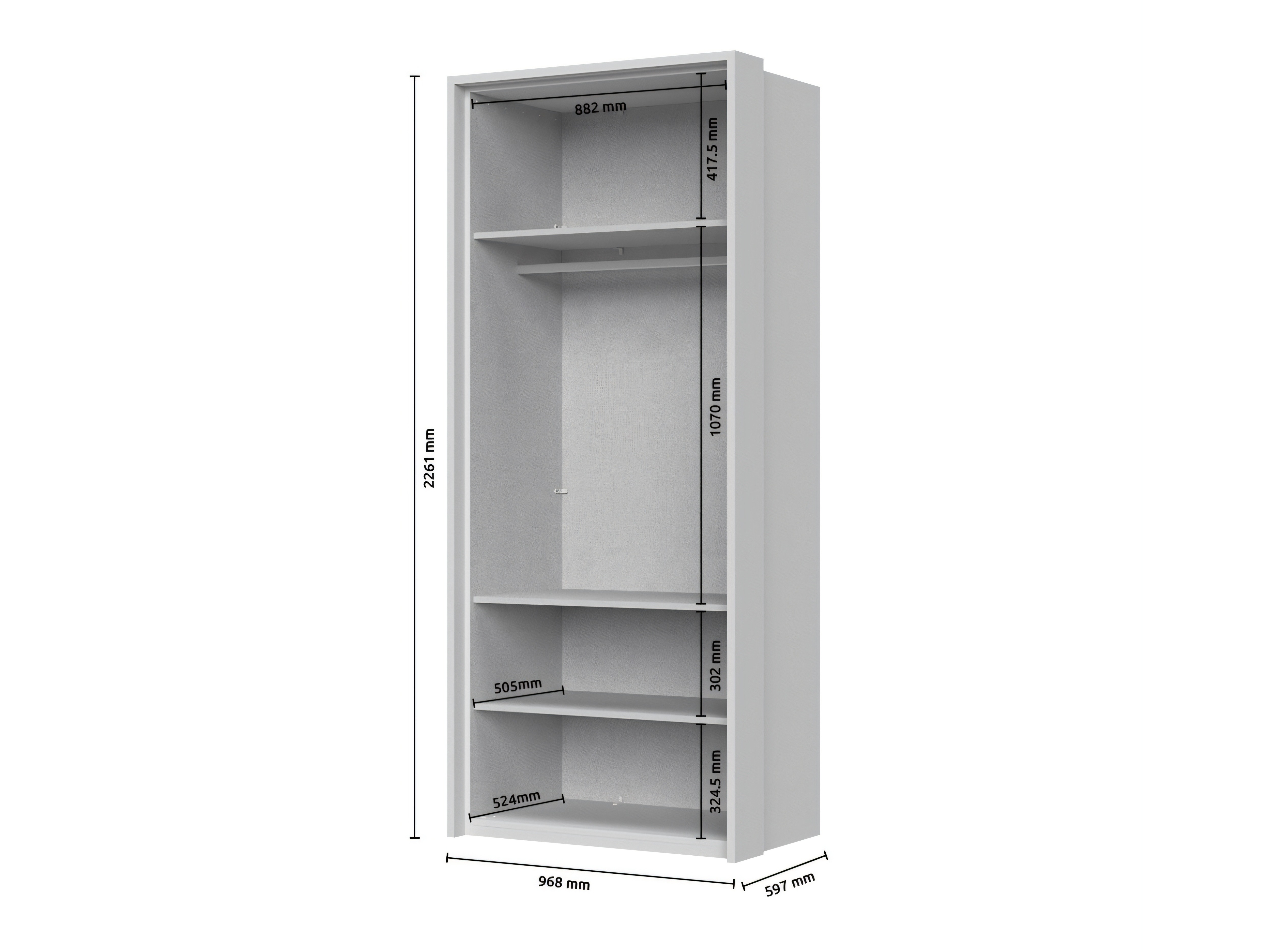 Dulap Tetalo 204 (Alb)