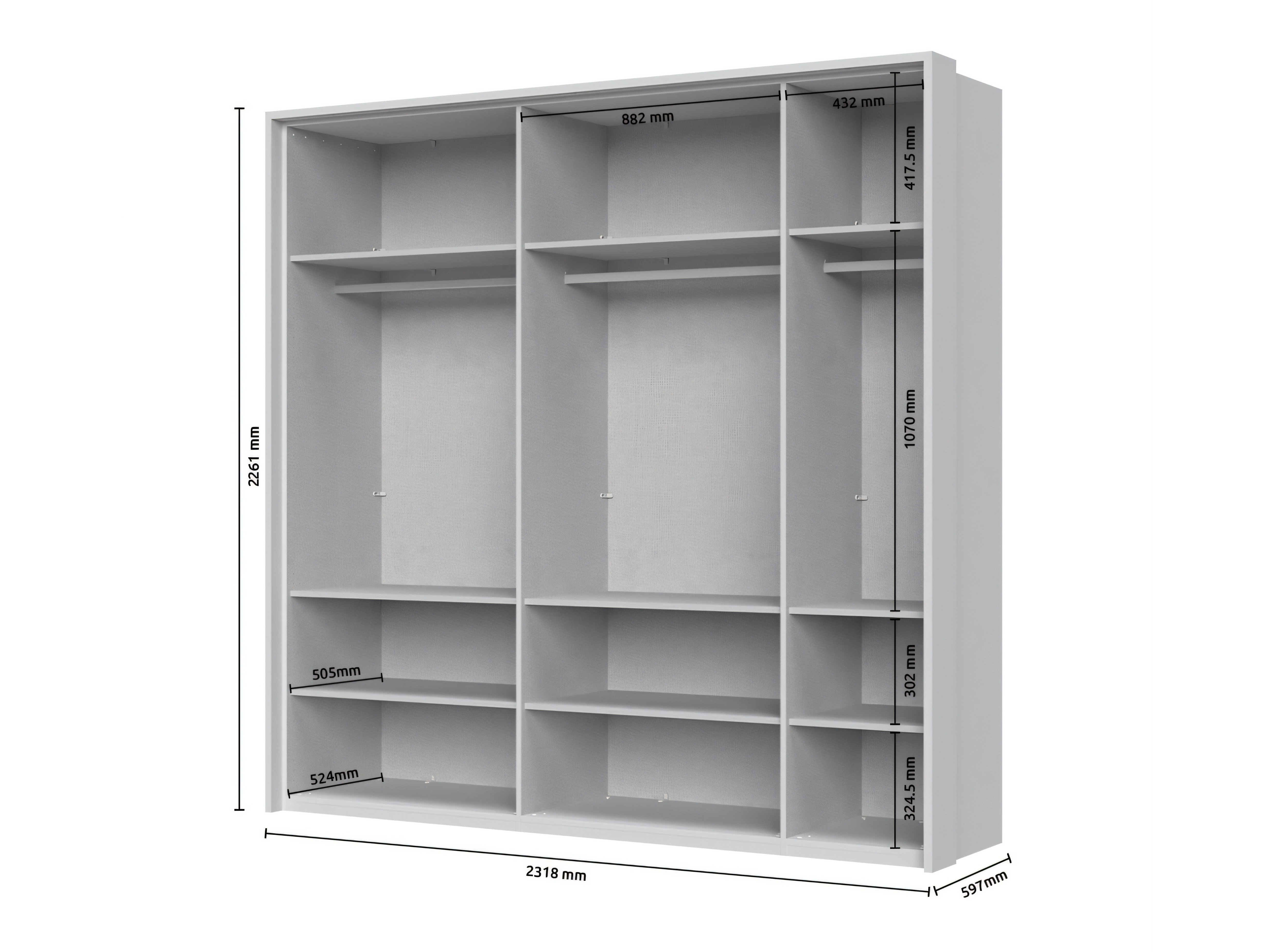 Dulap Tetalo 208 (Alb)