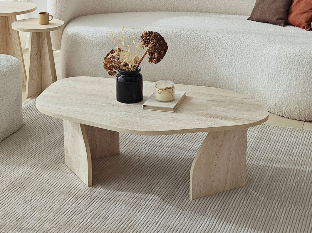 Măsuță de cafea Kailua 2814 (Travertin ușor)