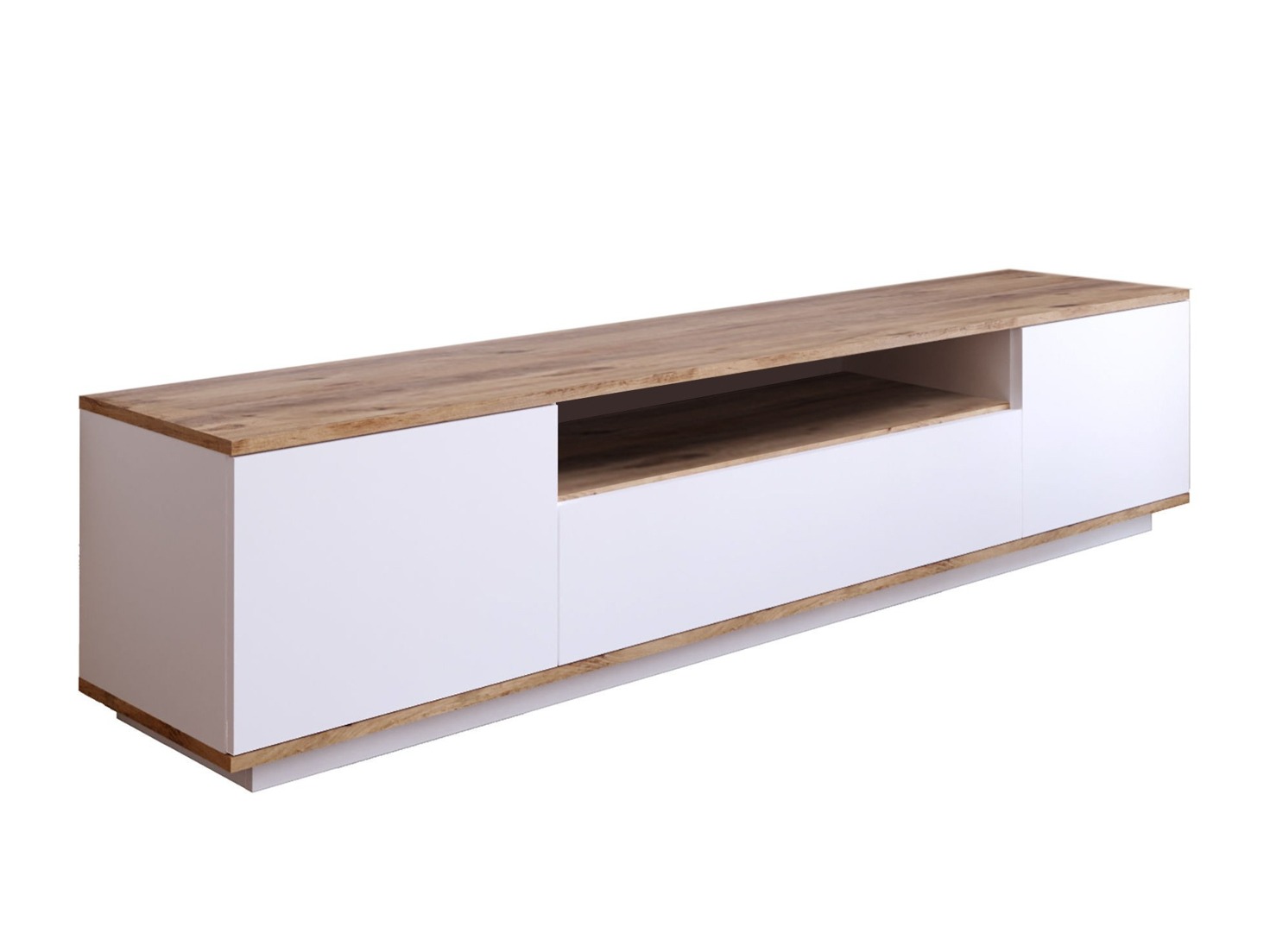 Comodă TV Kailua 105 (Alb + Pin)
