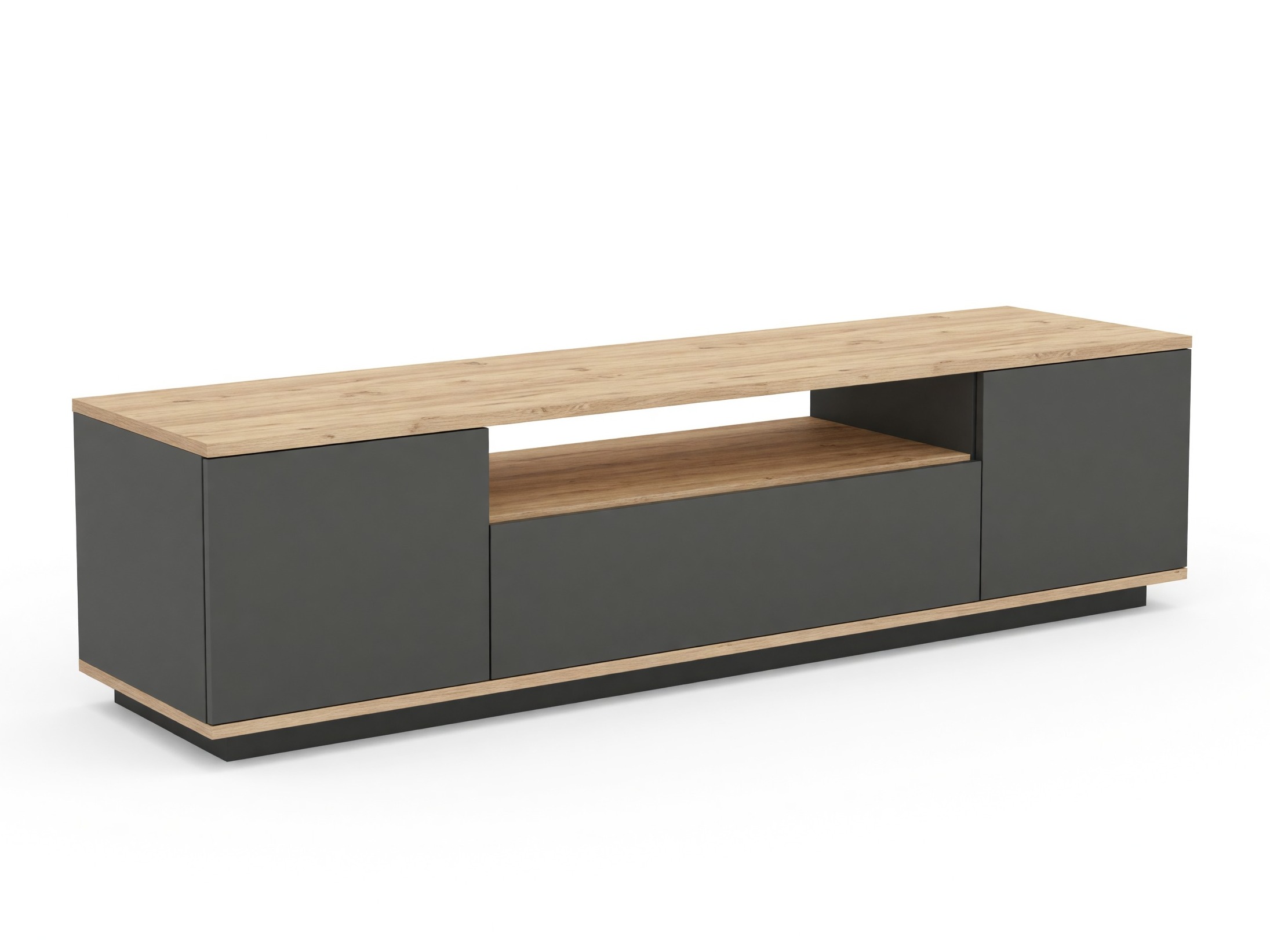 Comodă TV Kailua 105 (Antracit + Pin)