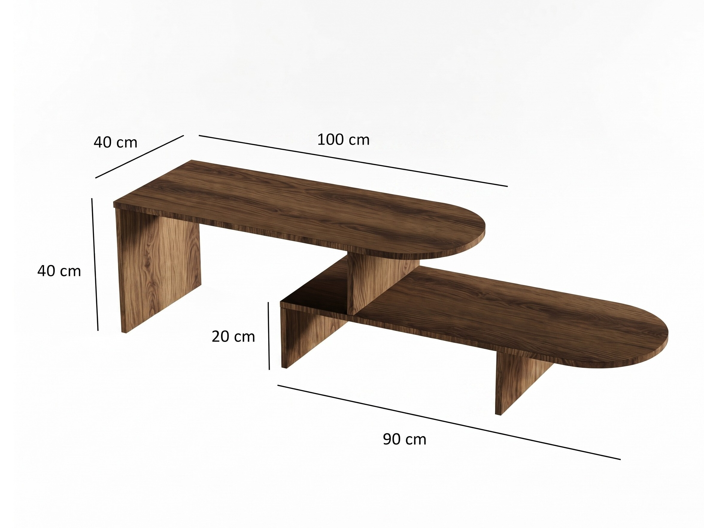 Măsuță de cafea Kailua 2819 (Nuc)