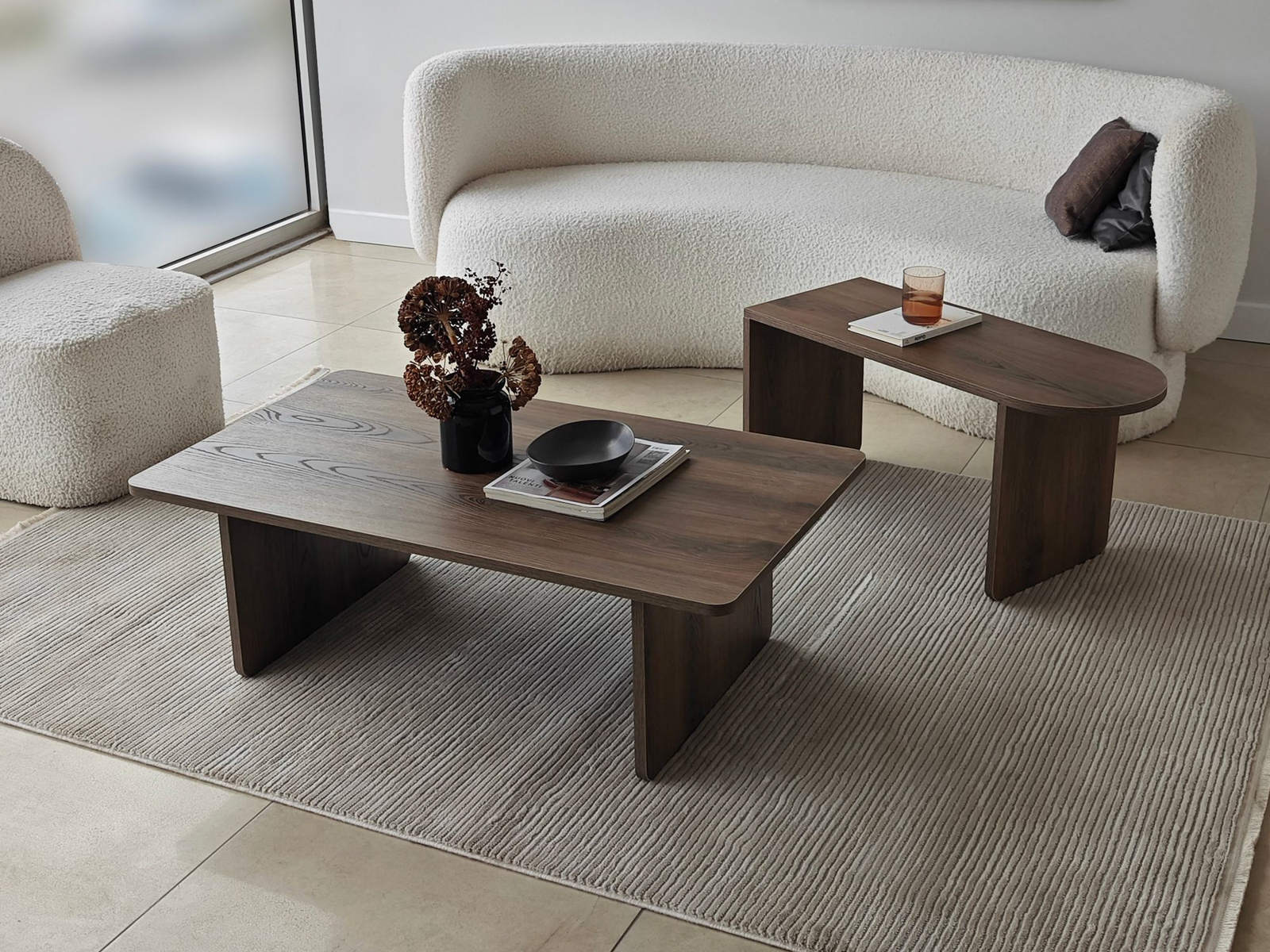 Set de măsuțe de cafea Kailua 2824 (Nuc)