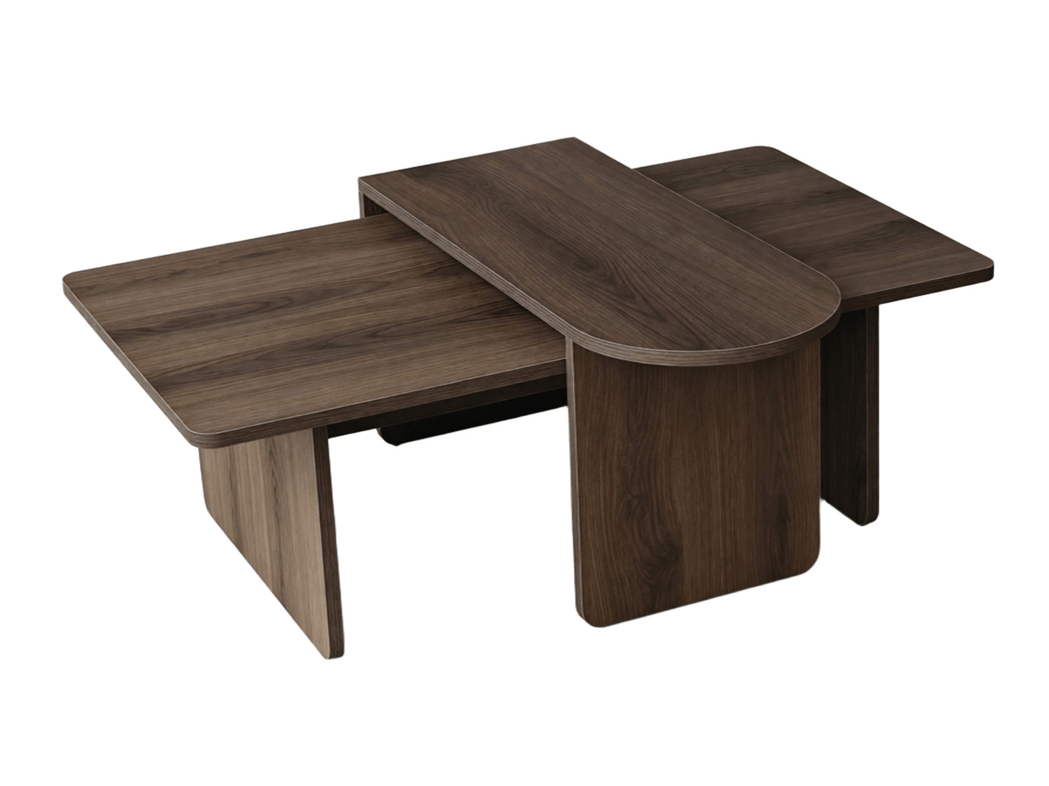 Set de măsuțe de cafea Kailua 2824 (Nuc)