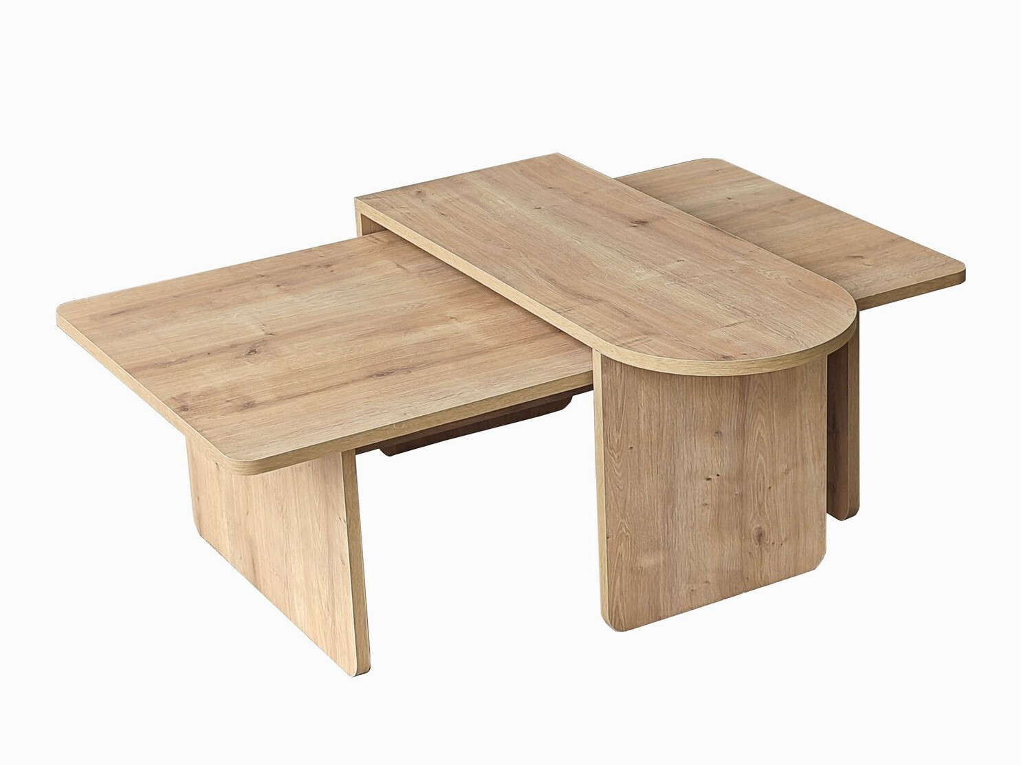 Set de măsuțe de cafea Kailua 2824 (Stejar)