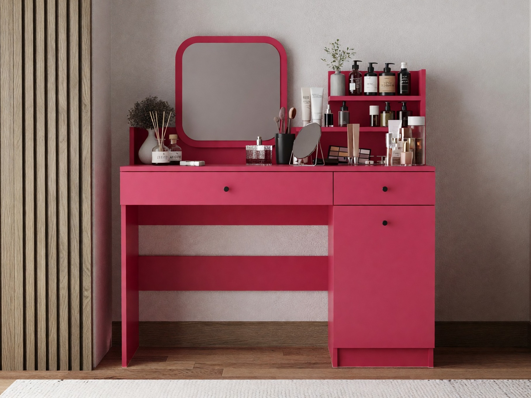 Măsuță de machiaj Kailua 2826 (Roze)