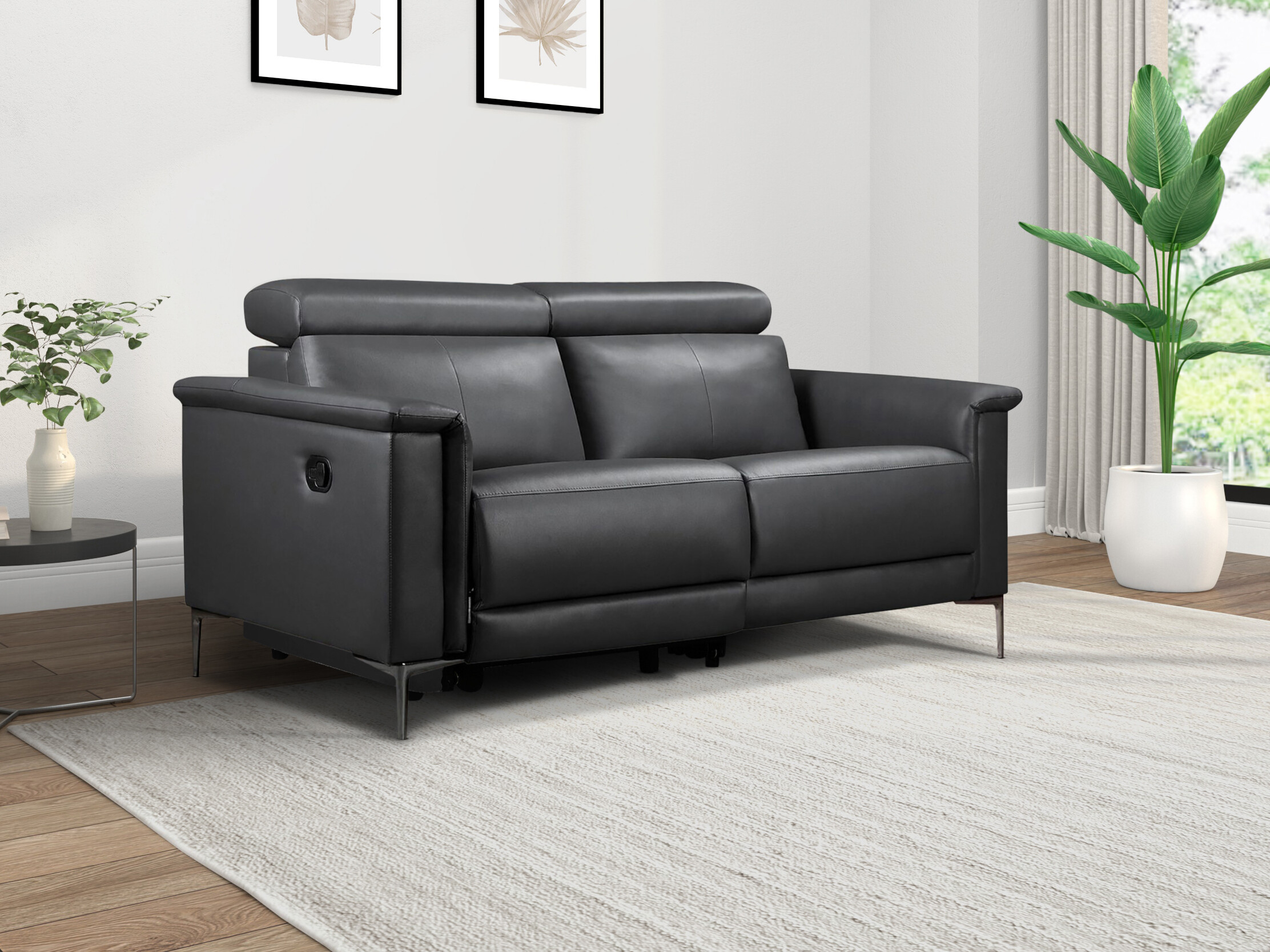 Canapea recliner Evamare 100 (Gri inchis)
