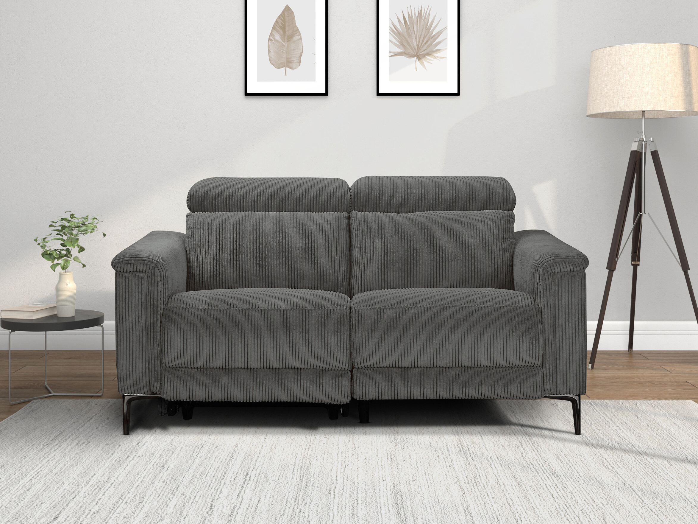 Canapea recliner Evamare 100 (Gri inchis)
