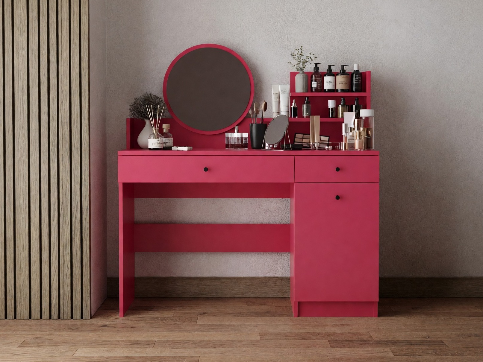 Măsuță de machiaj Kailua 2827 (Roze)