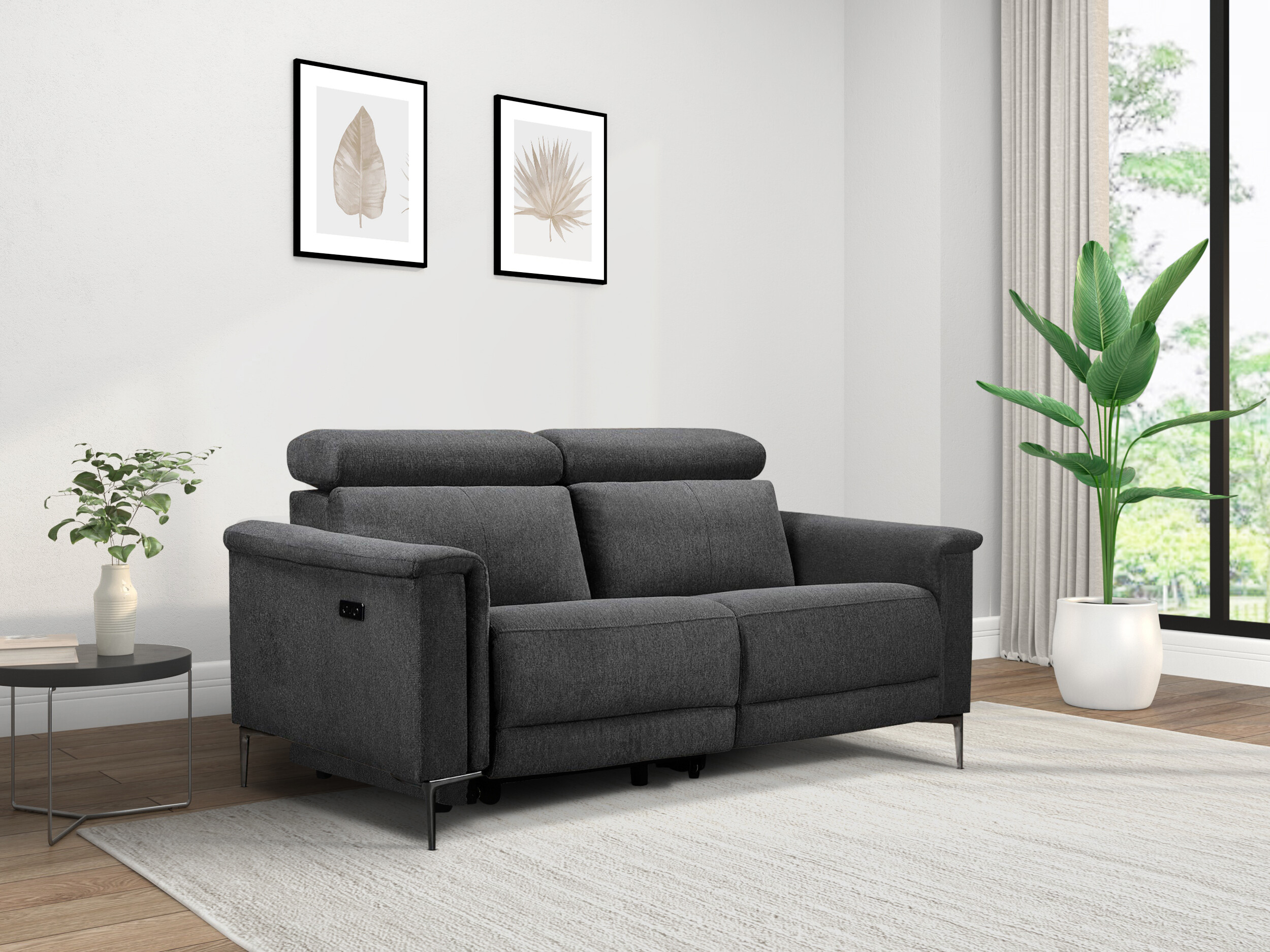 Canapea recliner Evamare 107 (Antracit)