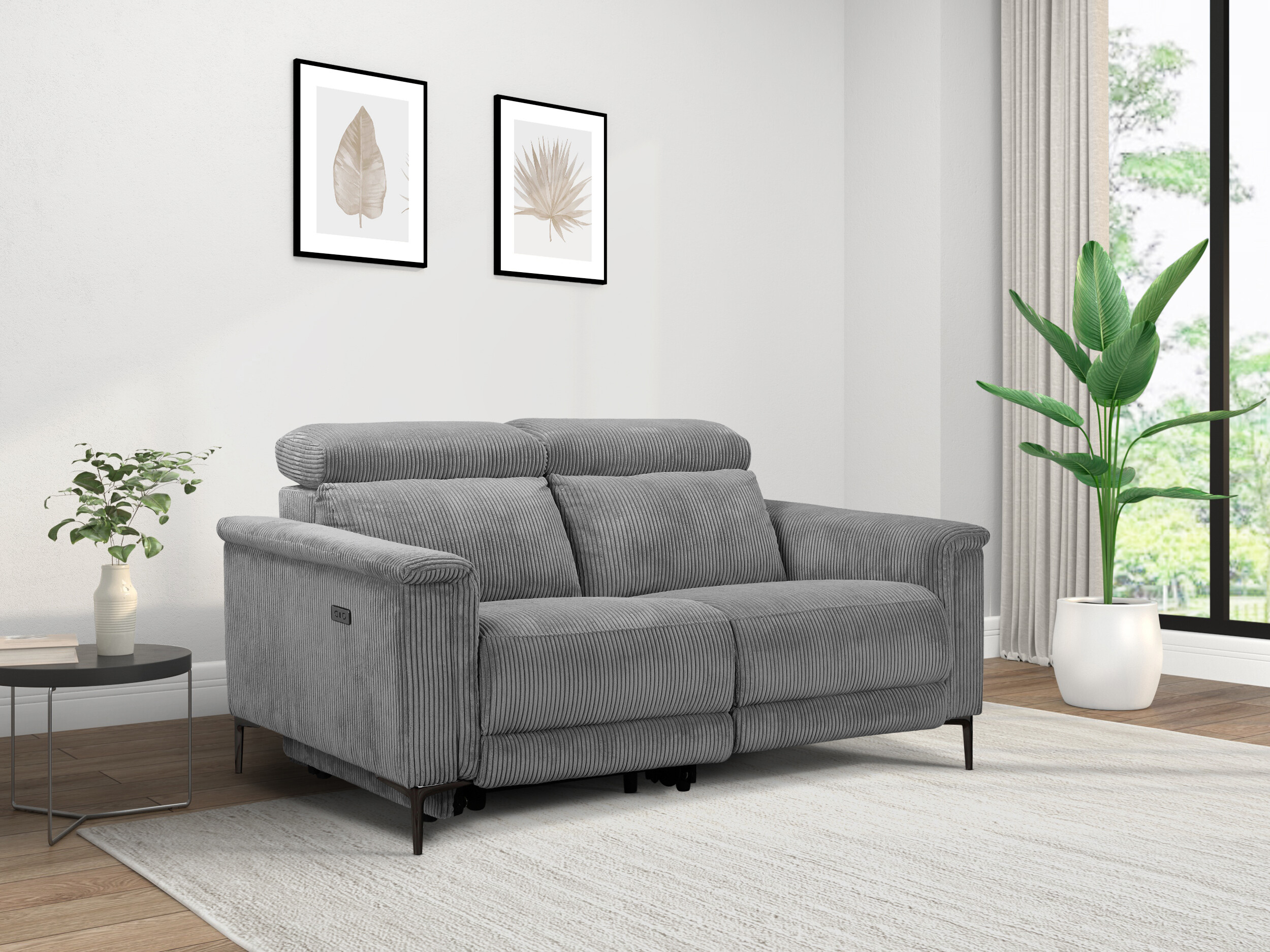 Canapea recliner Evamare 107 (Gri)