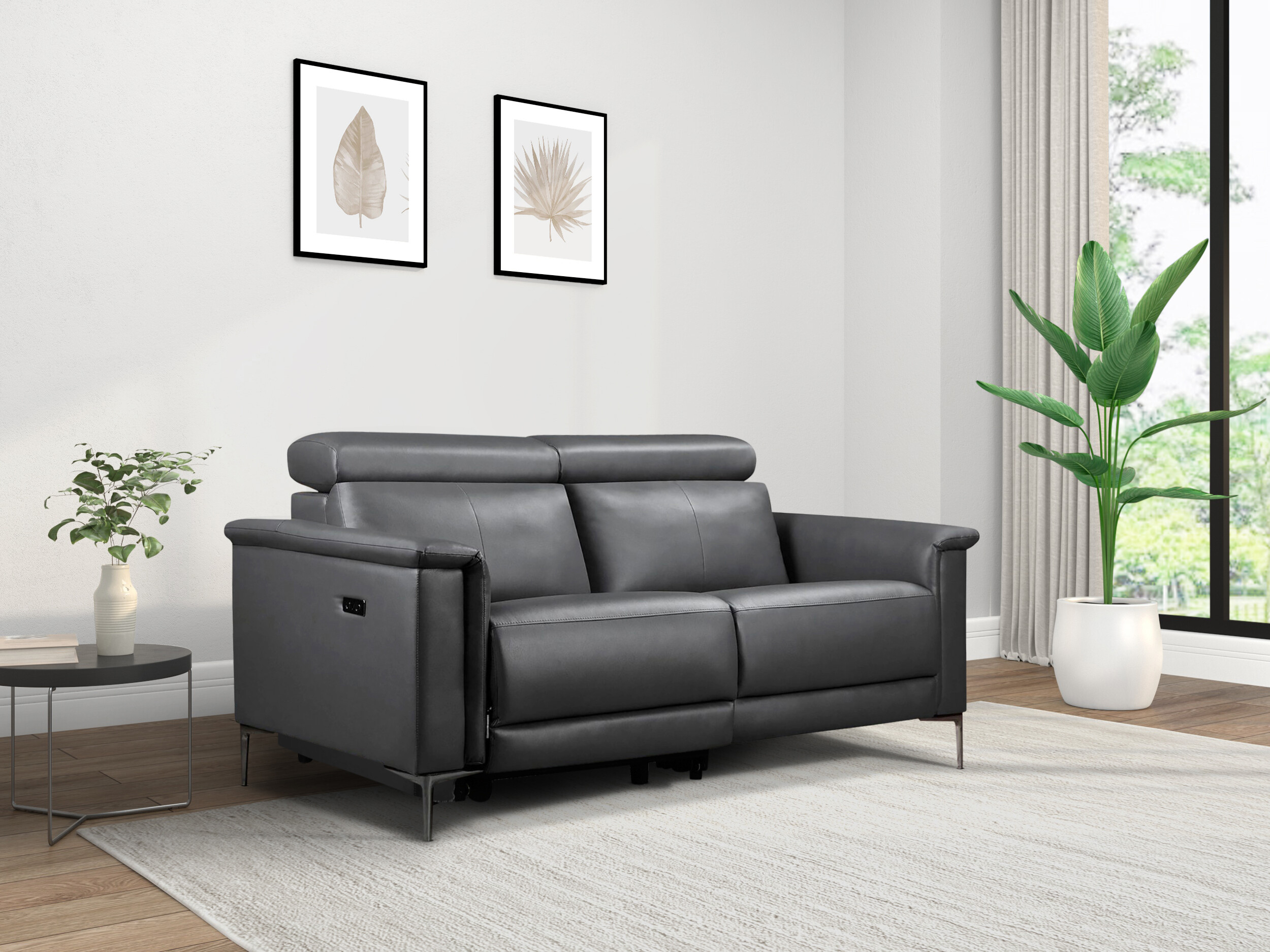 Canapea recliner Evamare 107 (Gri)