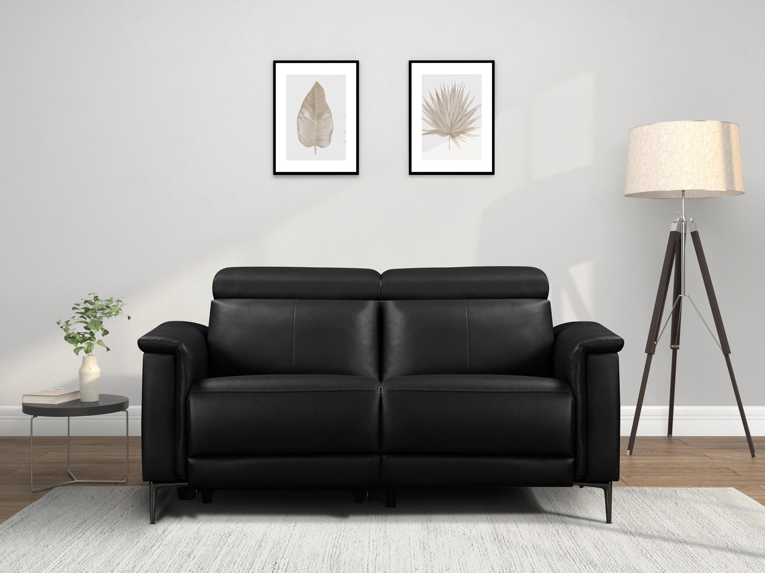 Canapea recliner Evamare 107 (Negru)