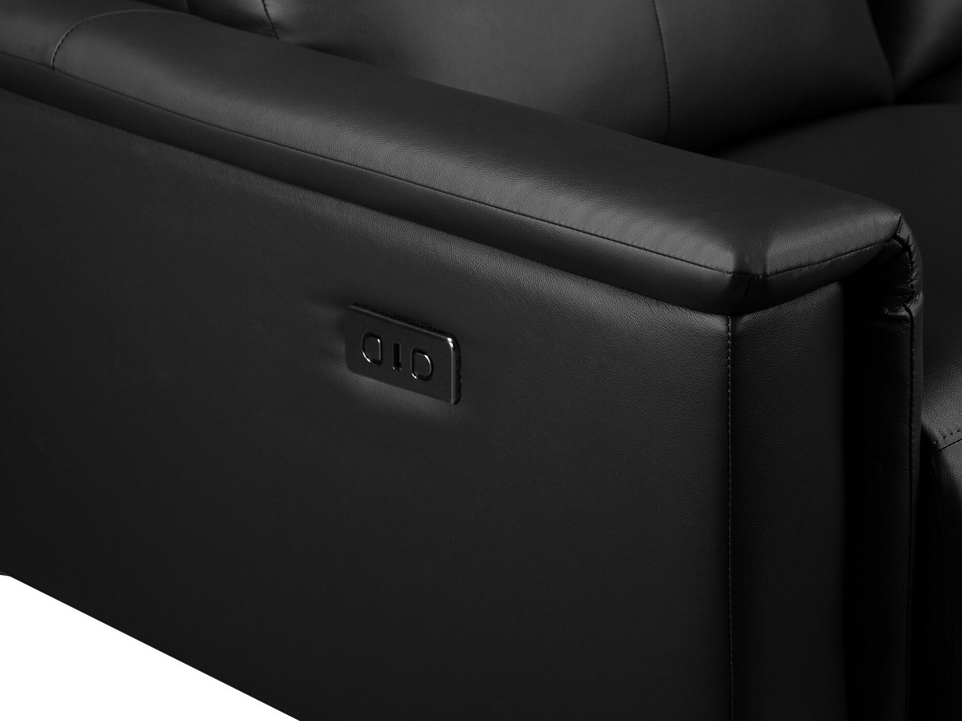 Canapea recliner Evamare 107 (Negru)
