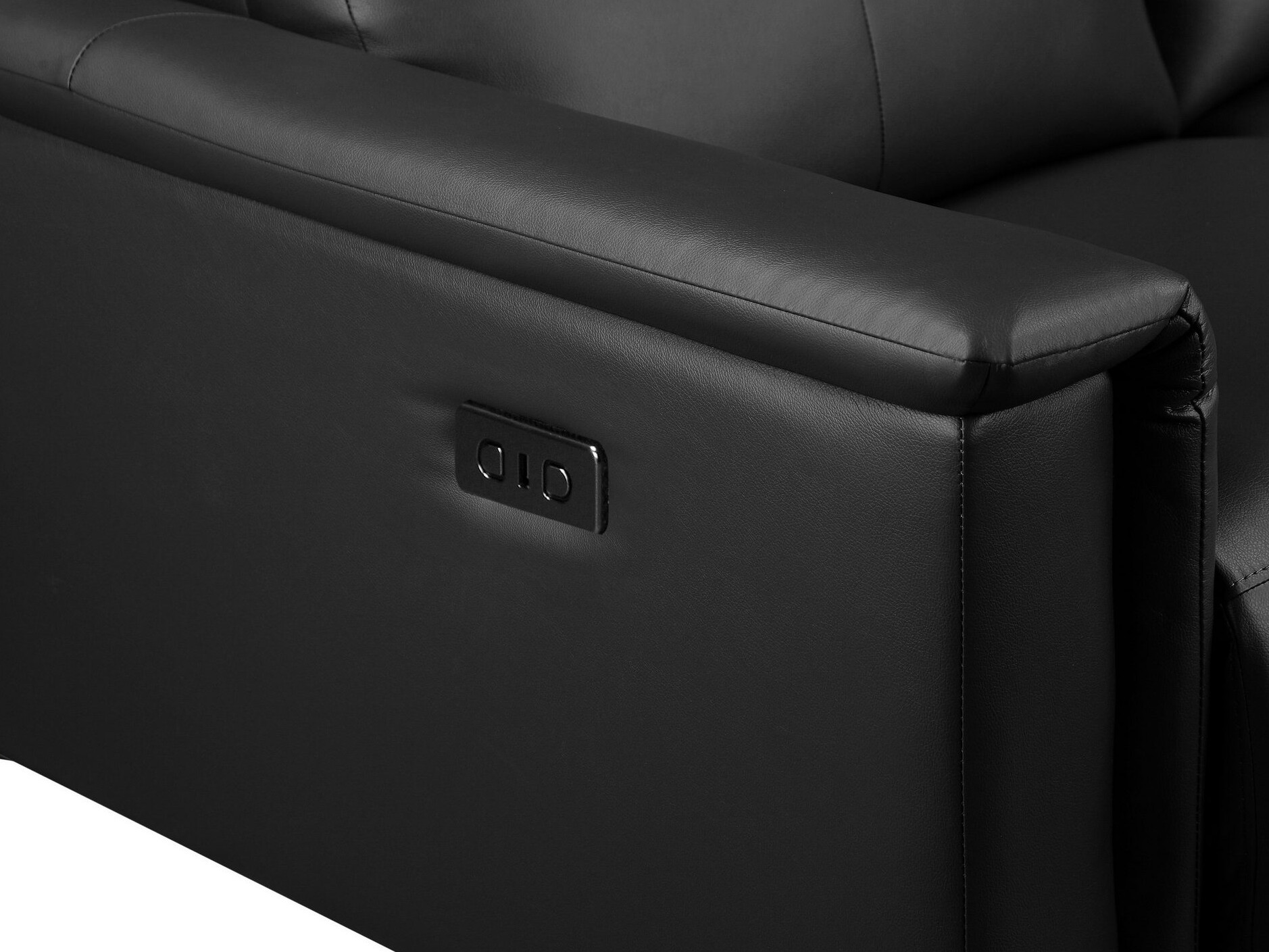 Canapea recliner Evamare 107 (Negru)