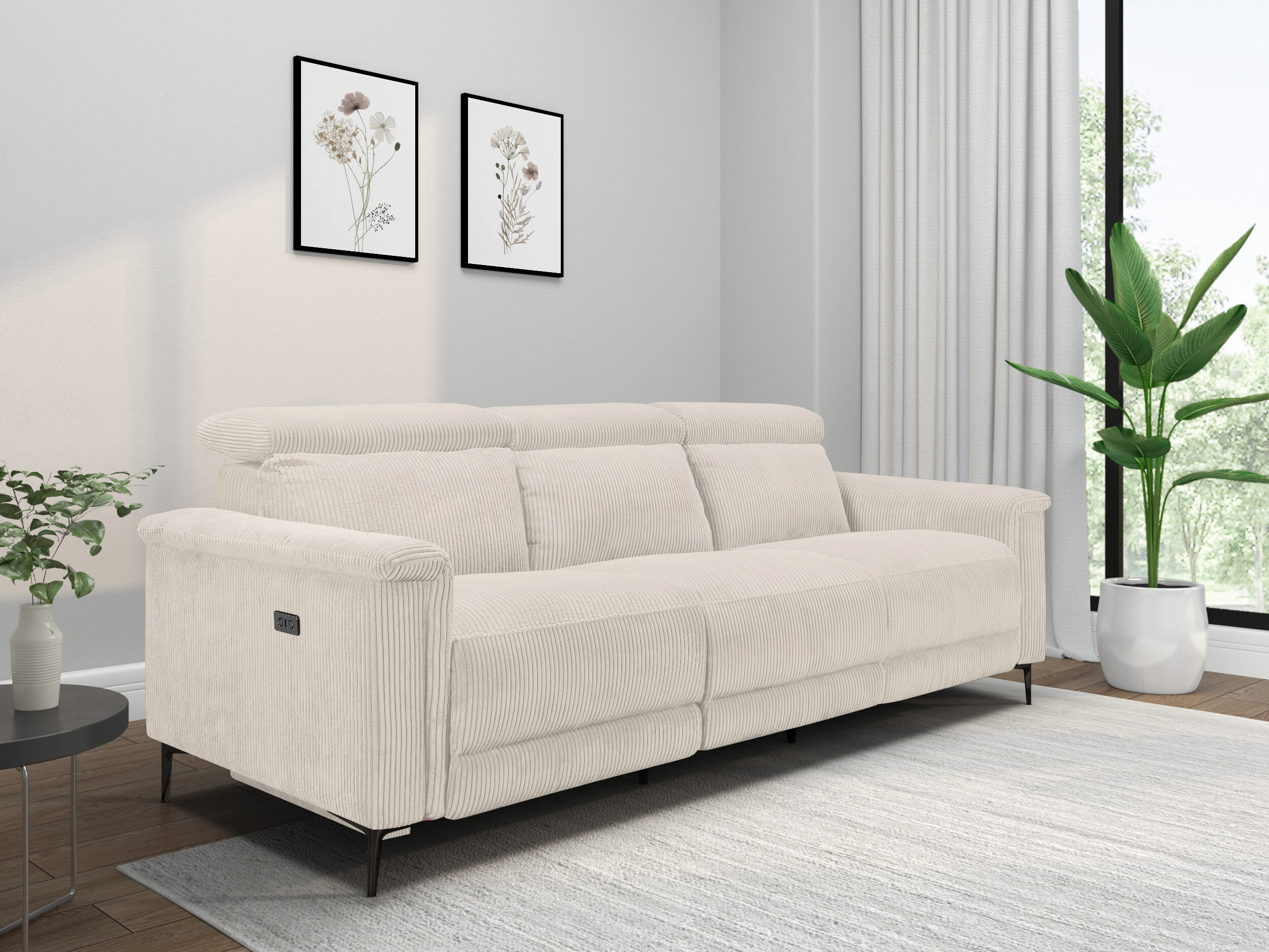 Canapea recliner Evamare 103 (Crem)
