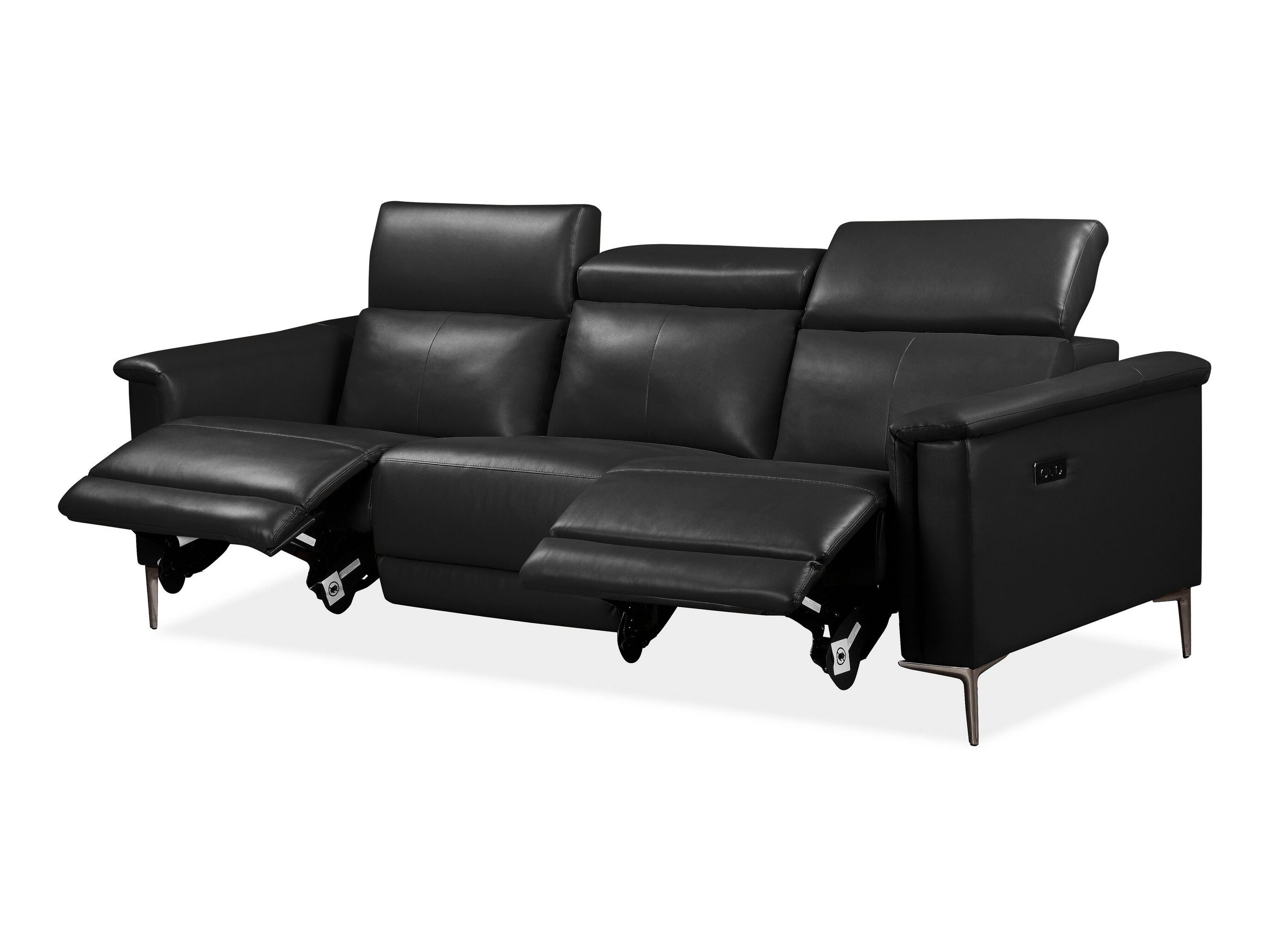 Canapea recliner Evamare 103 (Negru)