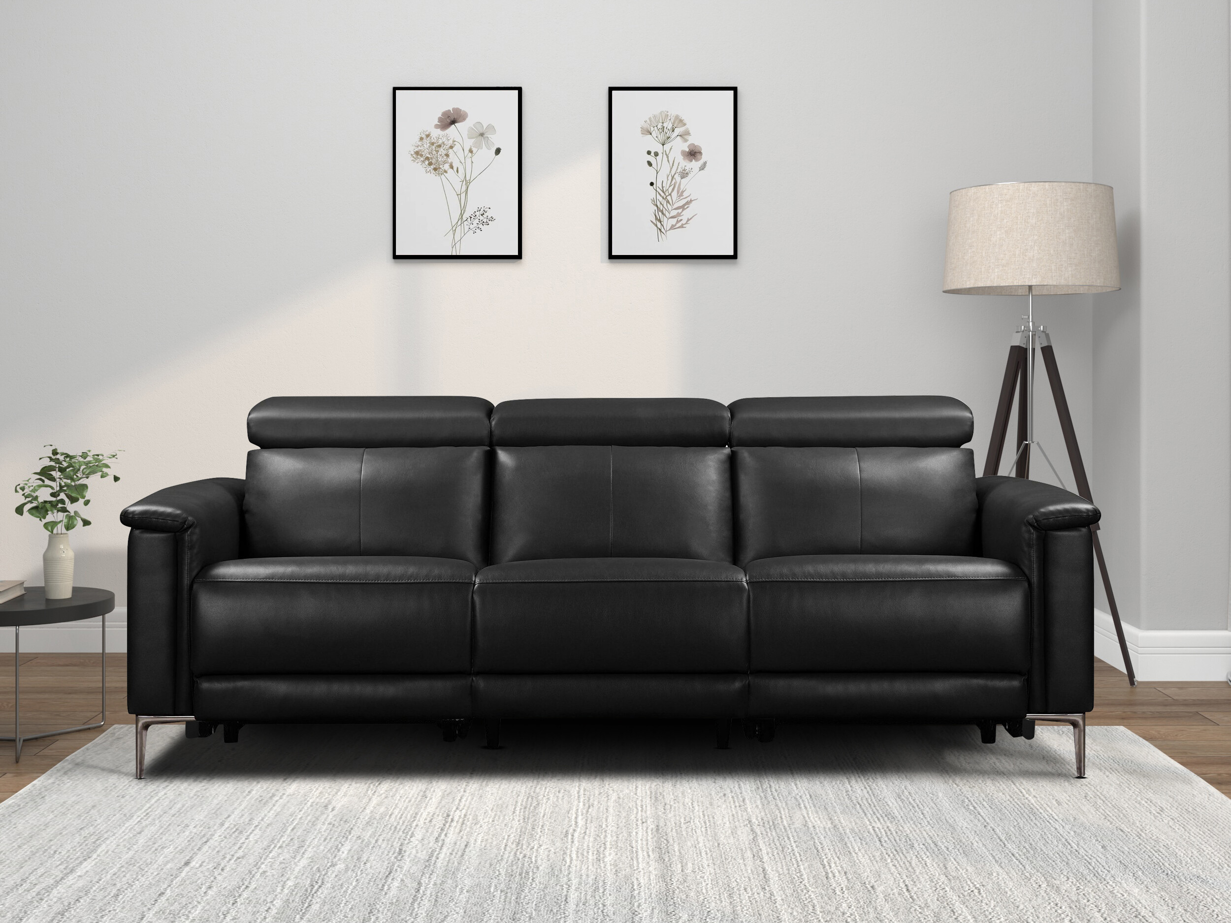 Canapea recliner Evamare 103 (Negru)