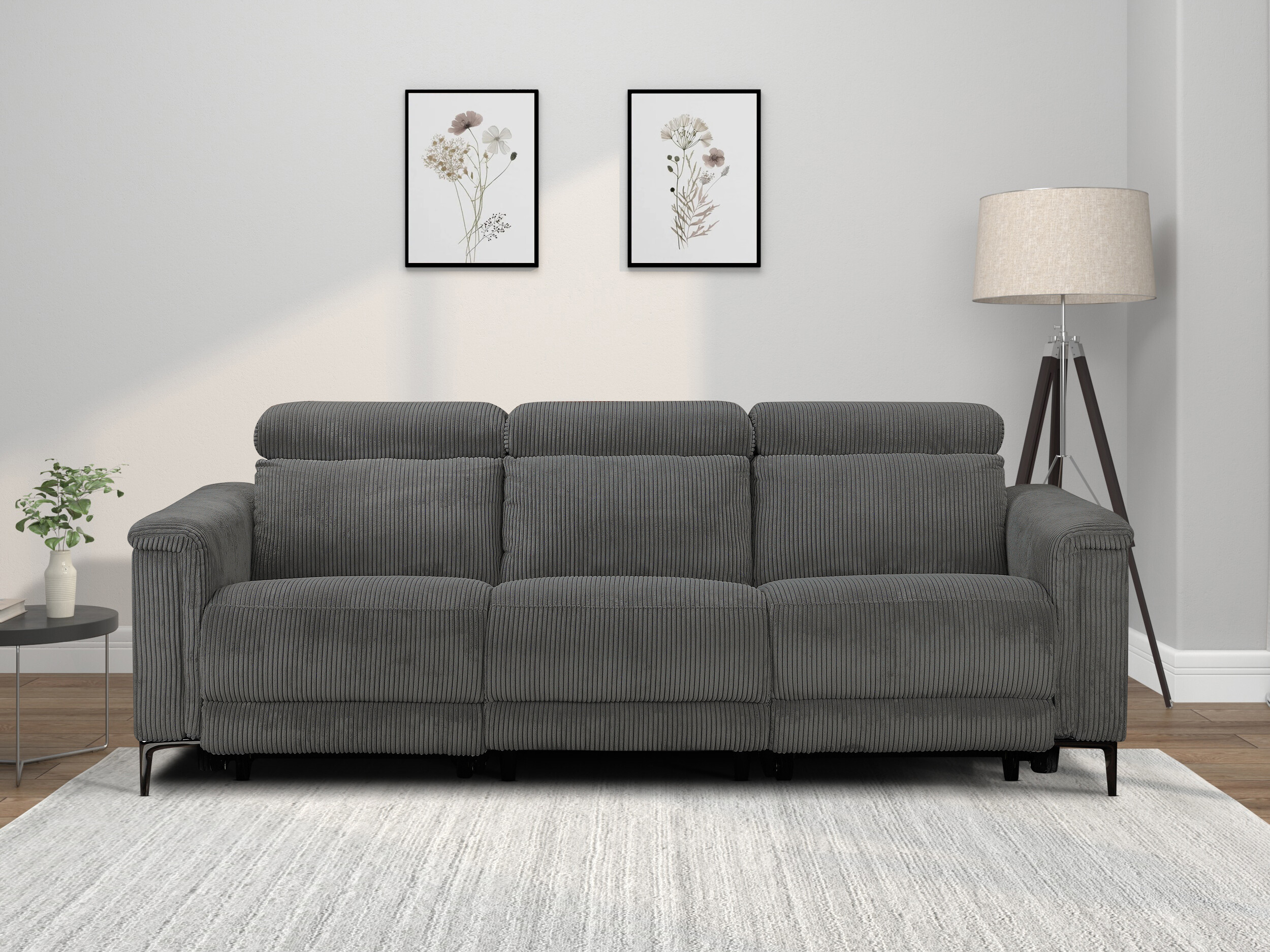 Canapea recliner Evamare 104 (Gri inchis)