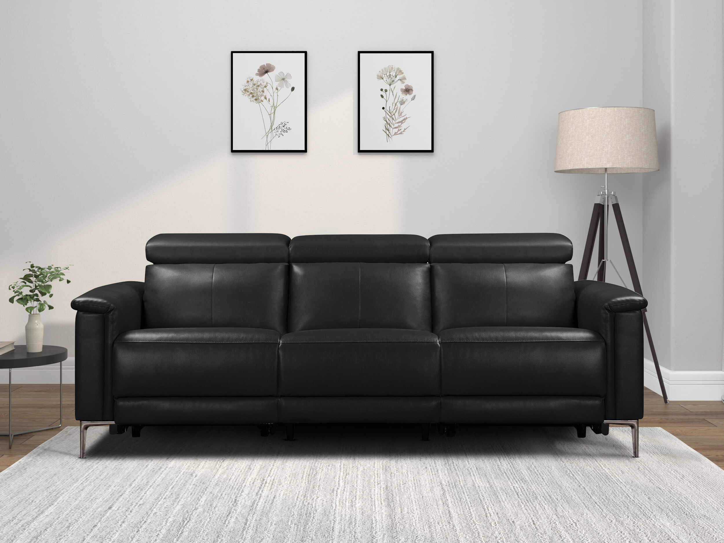 Canapea recliner Evamare 104 (Negru)
