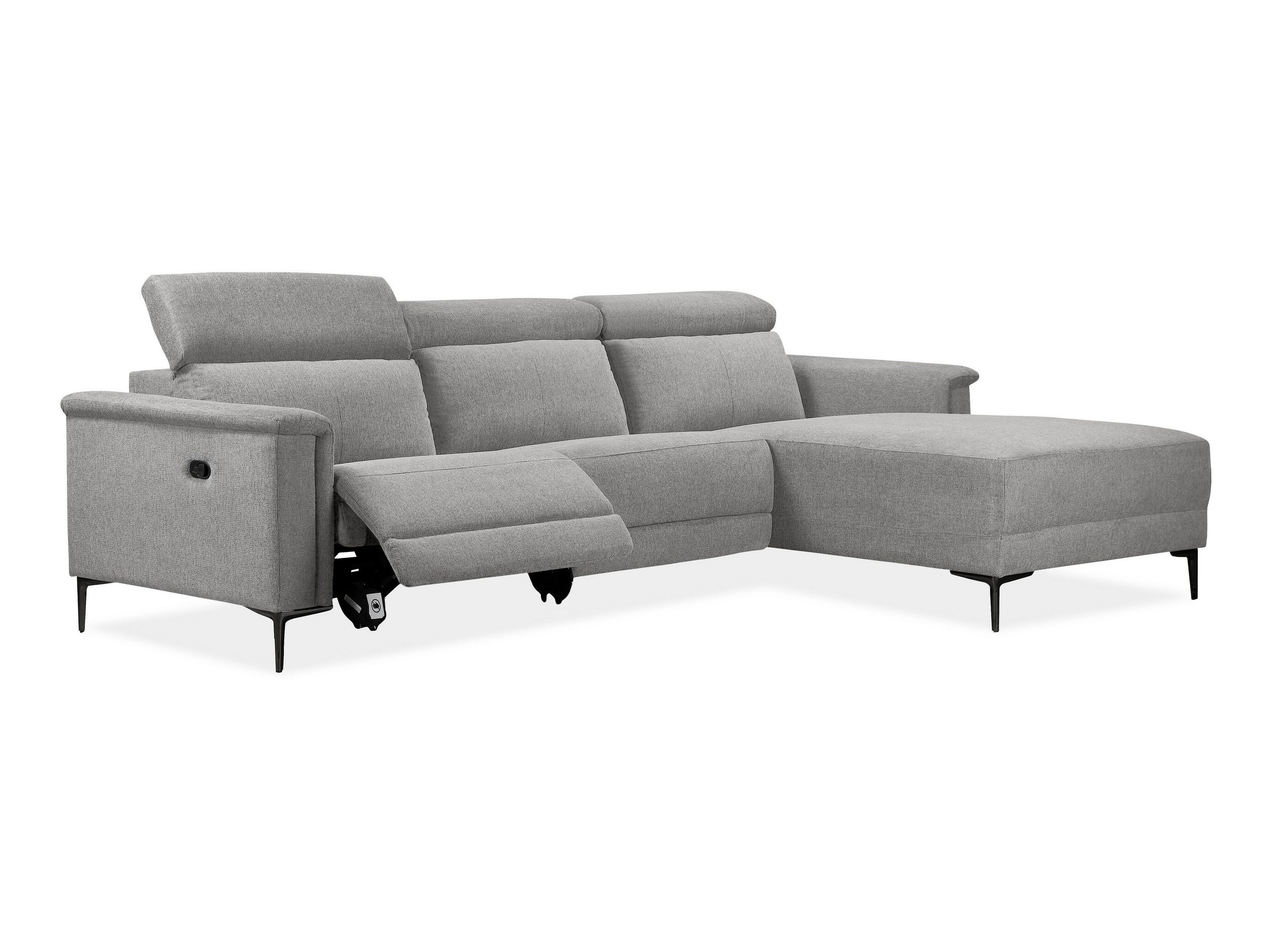 Colțar cu recliner Evamare 106 (Gri deschis)
