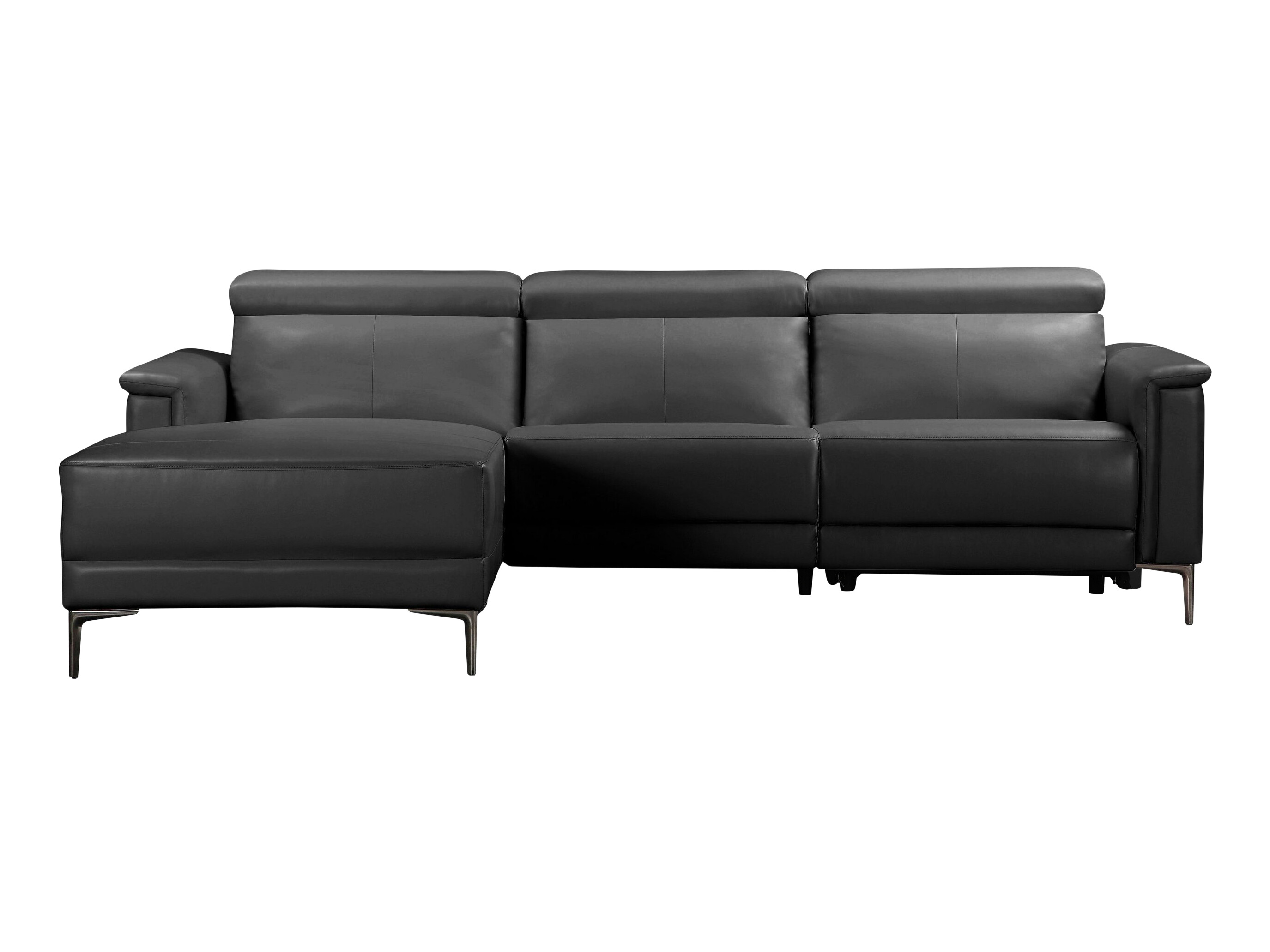 Colțar cu recliner Evamare 106 (Negru)