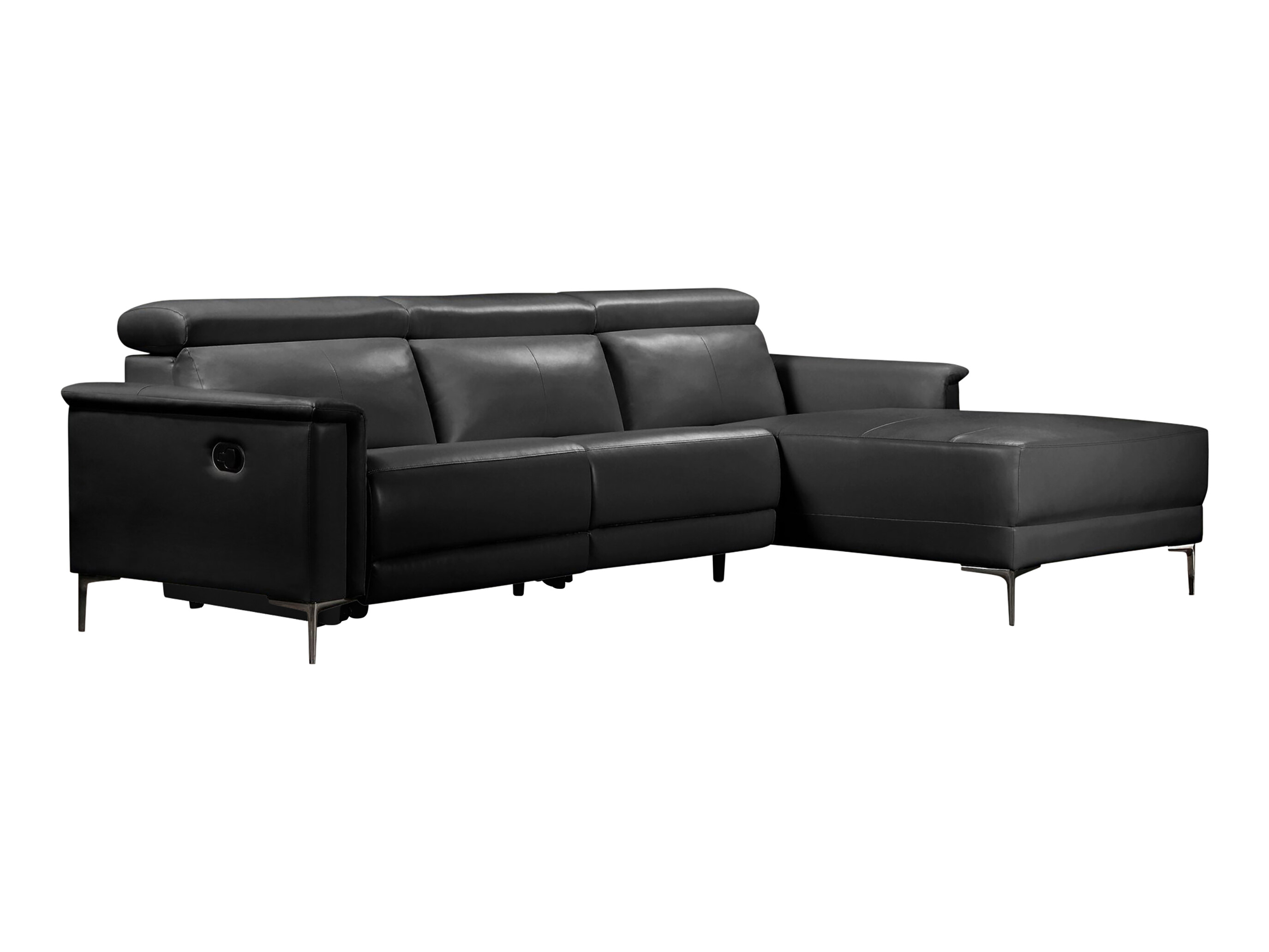 Colțar cu recliner Evamare 106 (Negru)