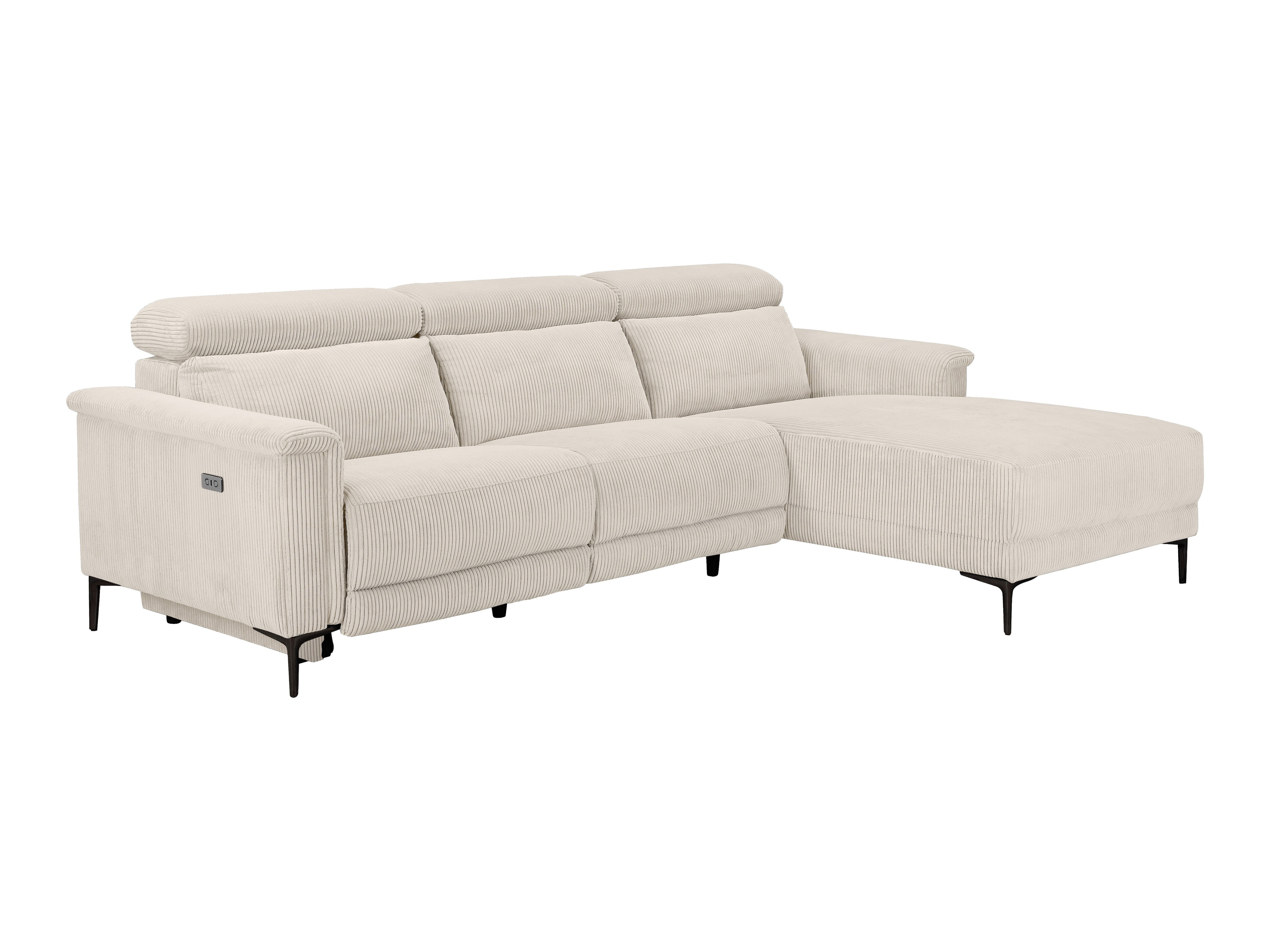 Colțar cu recliner Evamare 105 (Crem)