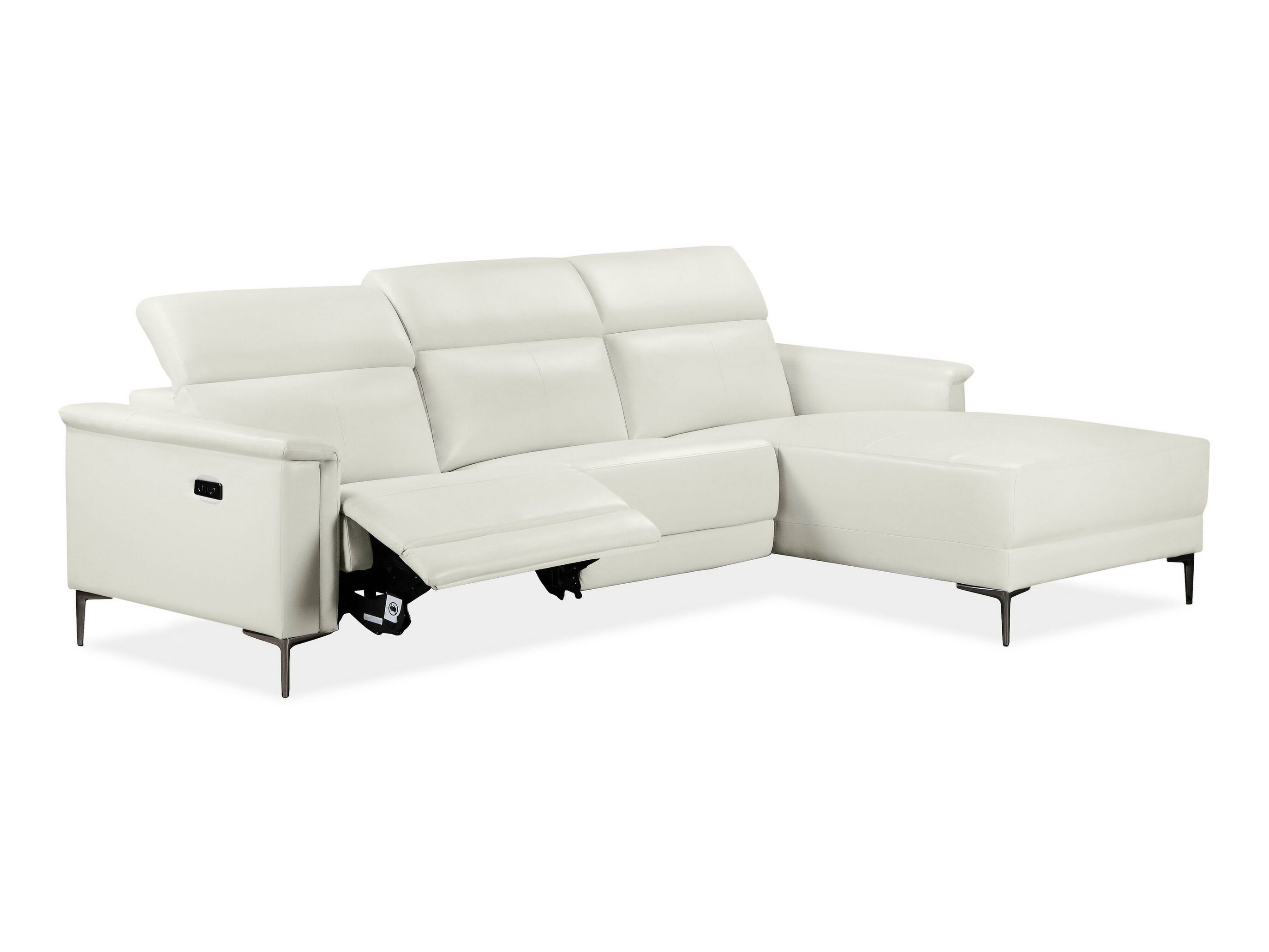 Colțar cu recliner Evamare 105 (Crem)