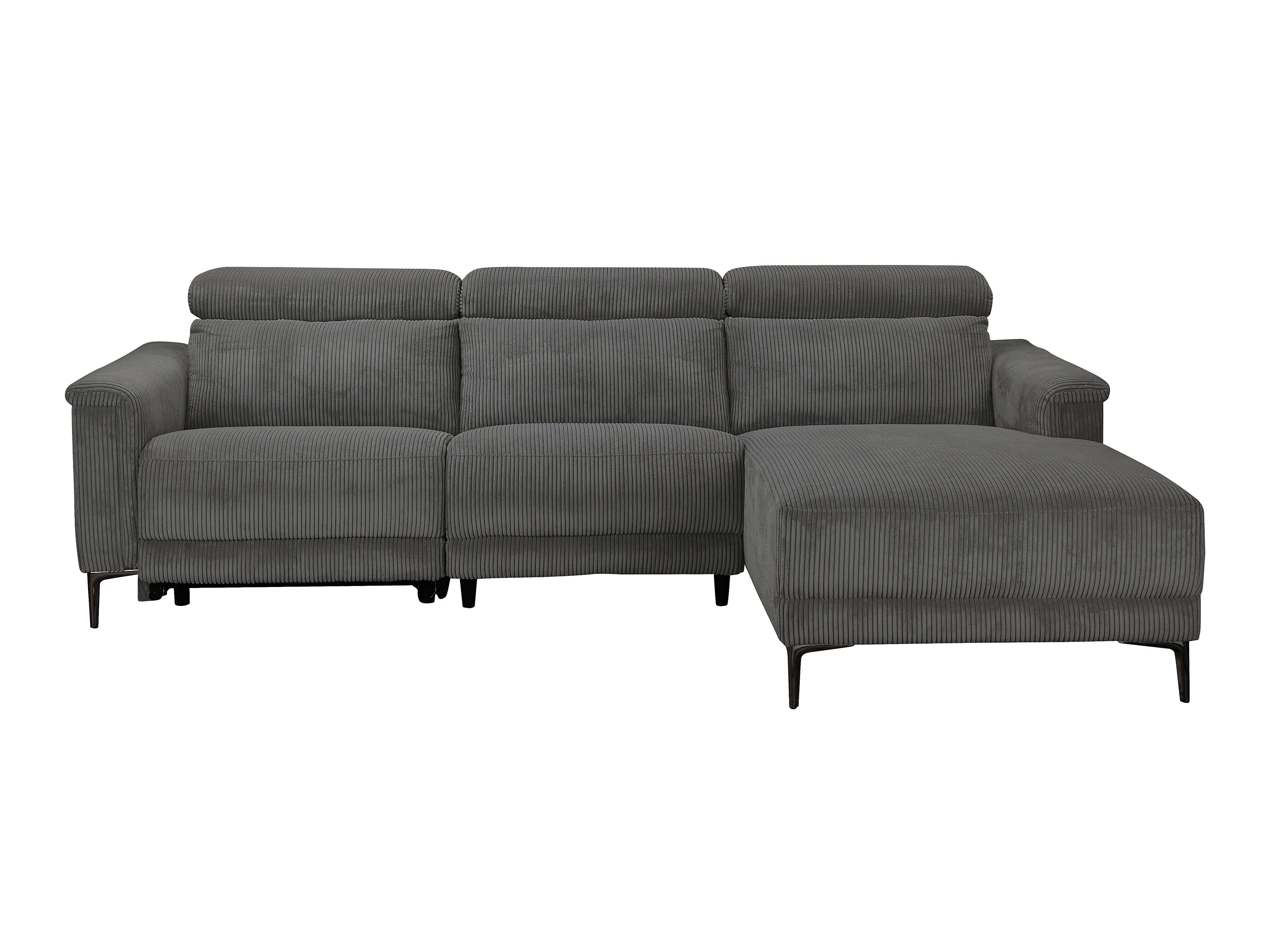 Colțar cu recliner Evamare 105 (Gri inchis)