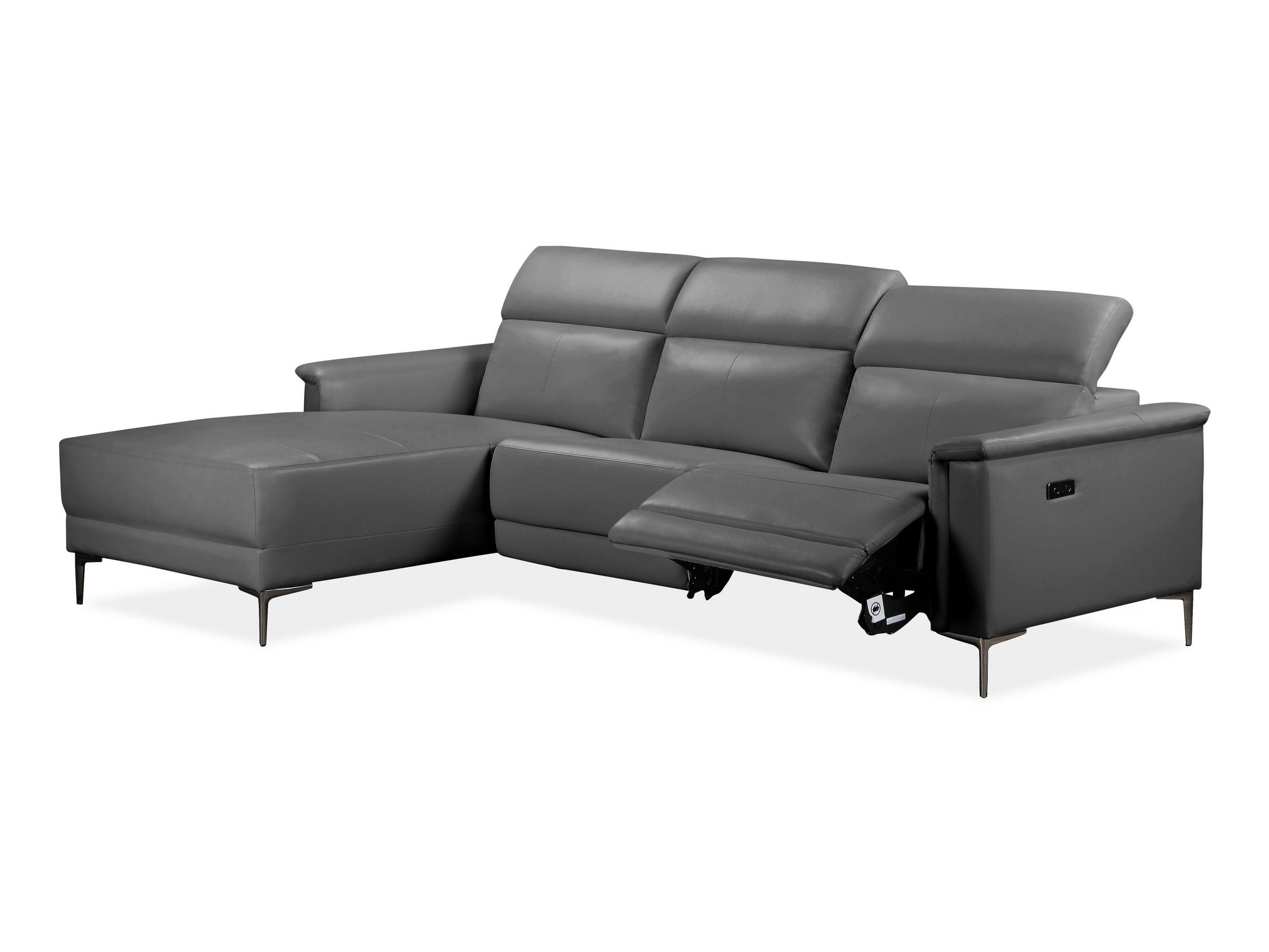 Colțar cu recliner Evamare 105 (Gri)