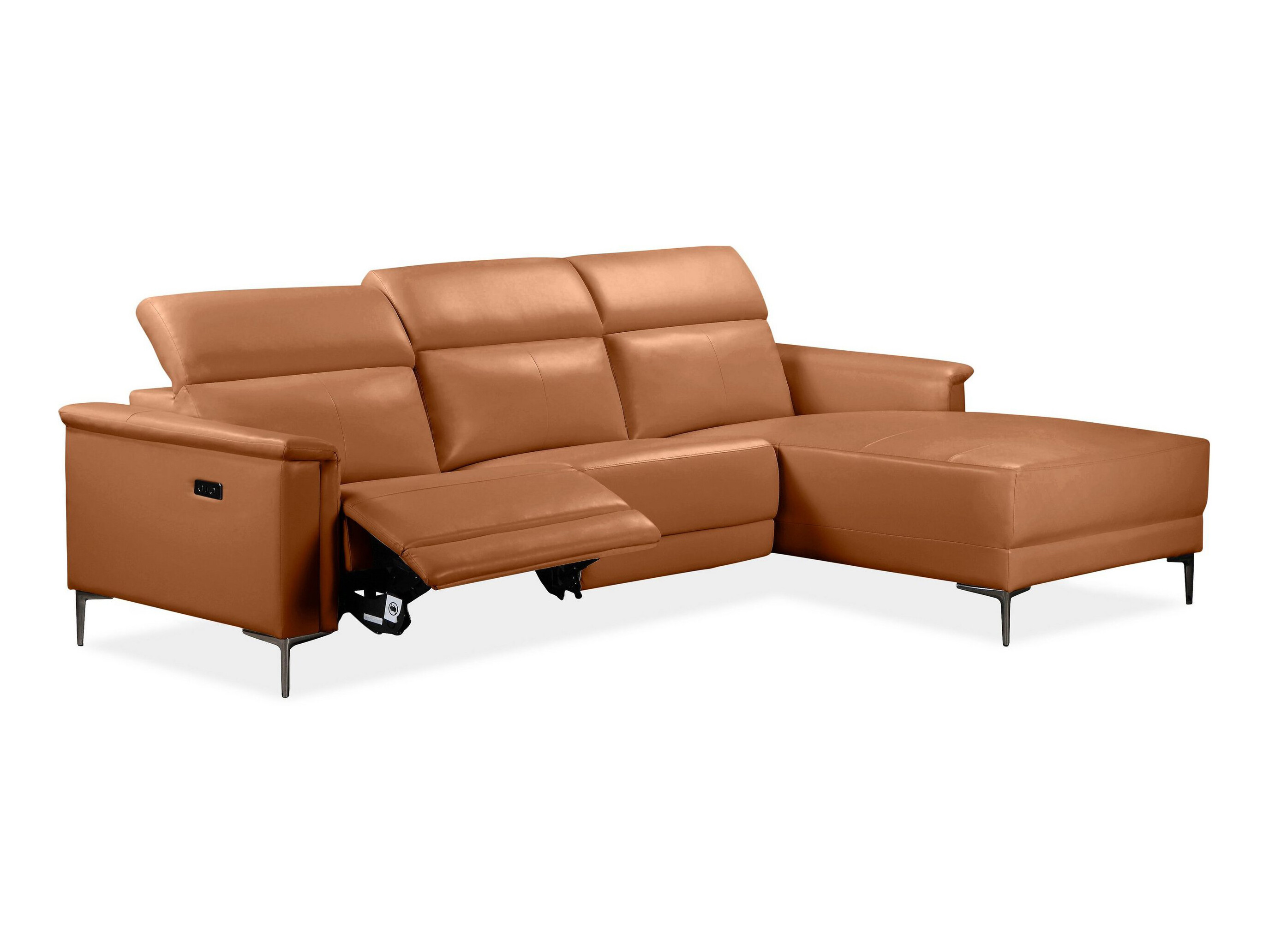 Colțar cu recliner Evamare 105 (Maro)