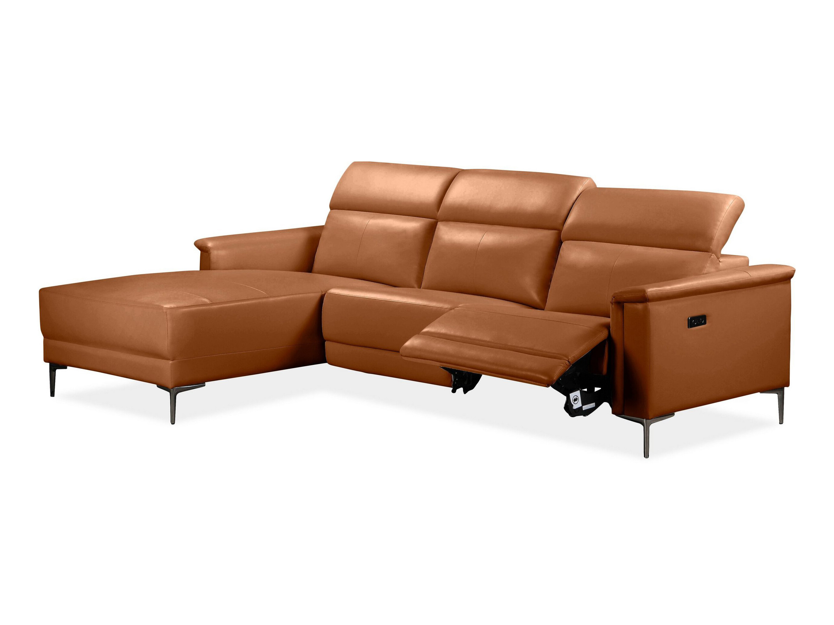 Colțar cu recliner Evamare 105 (Maro)