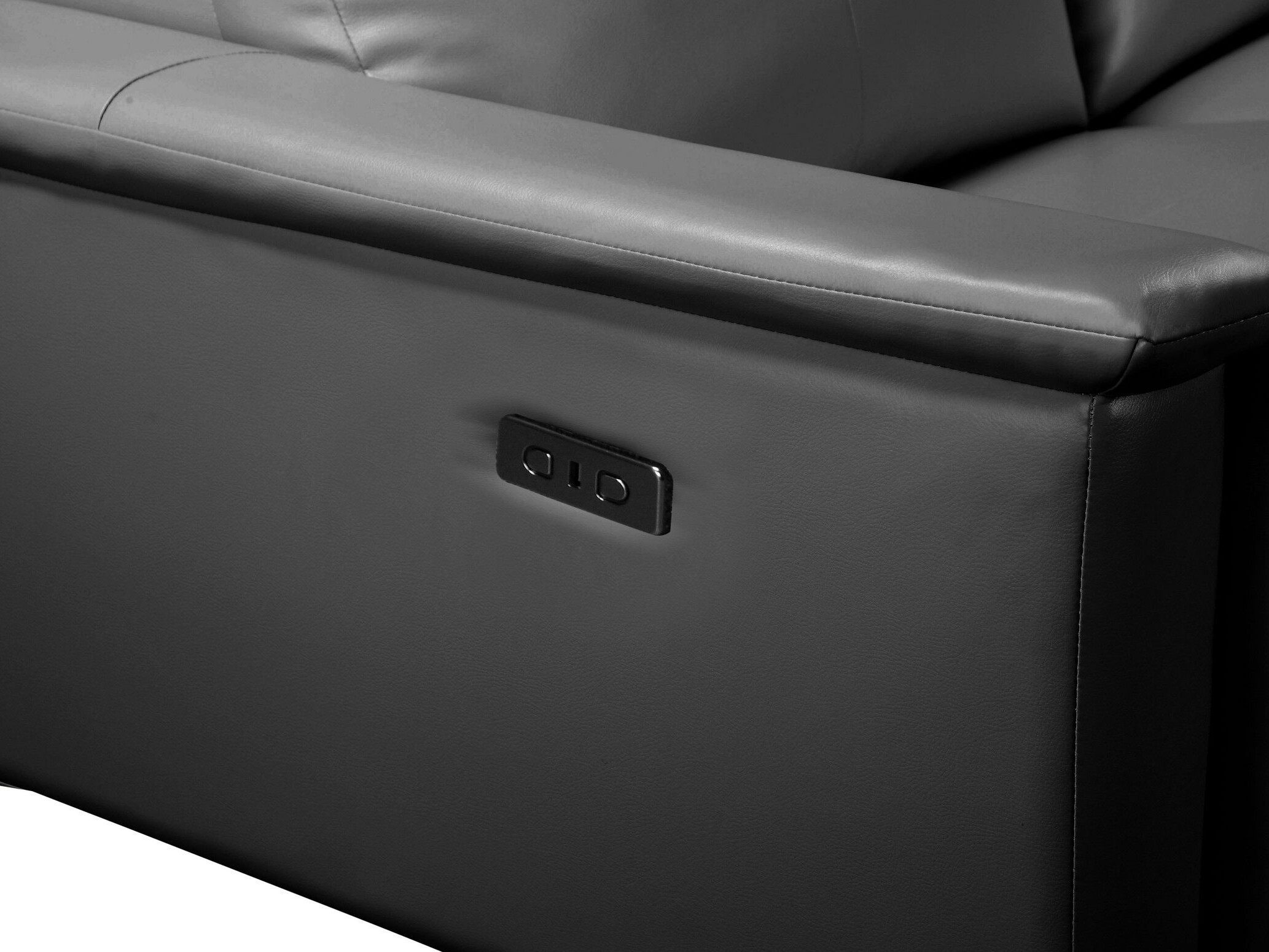 Colțar cu recliner Evamare 105 (Negru)