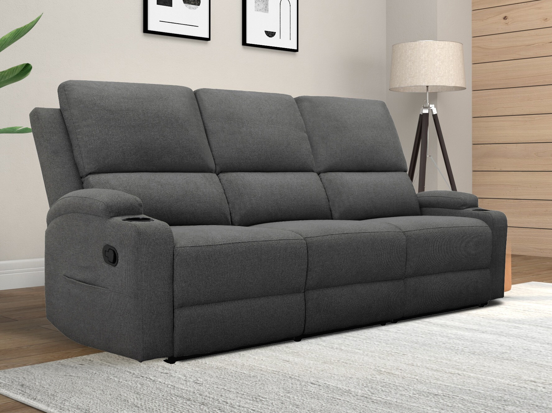 Canapea recliner Denton 1566 (Antracit)