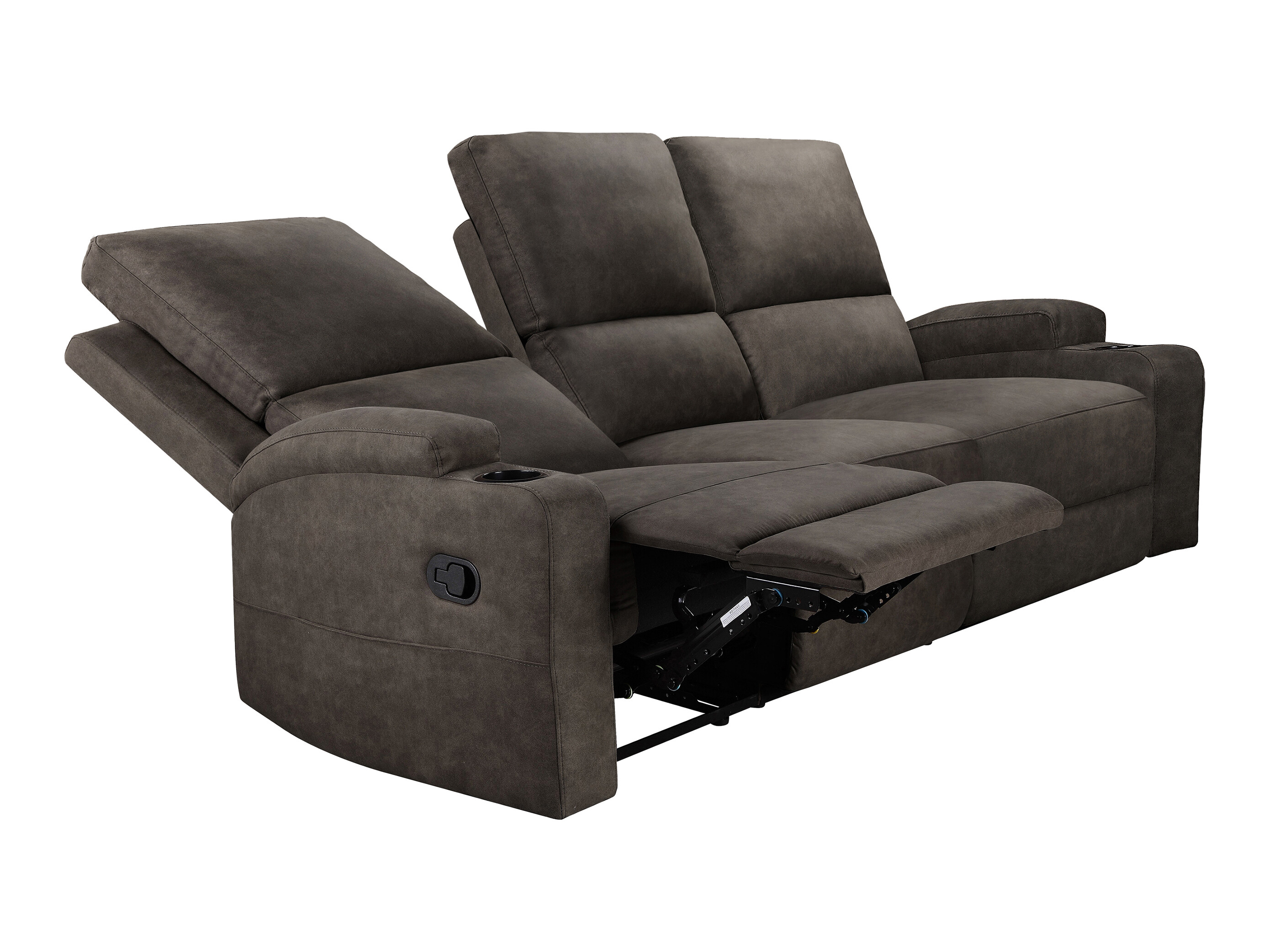 Canapea recliner Denton 1566 (Gri inchis)