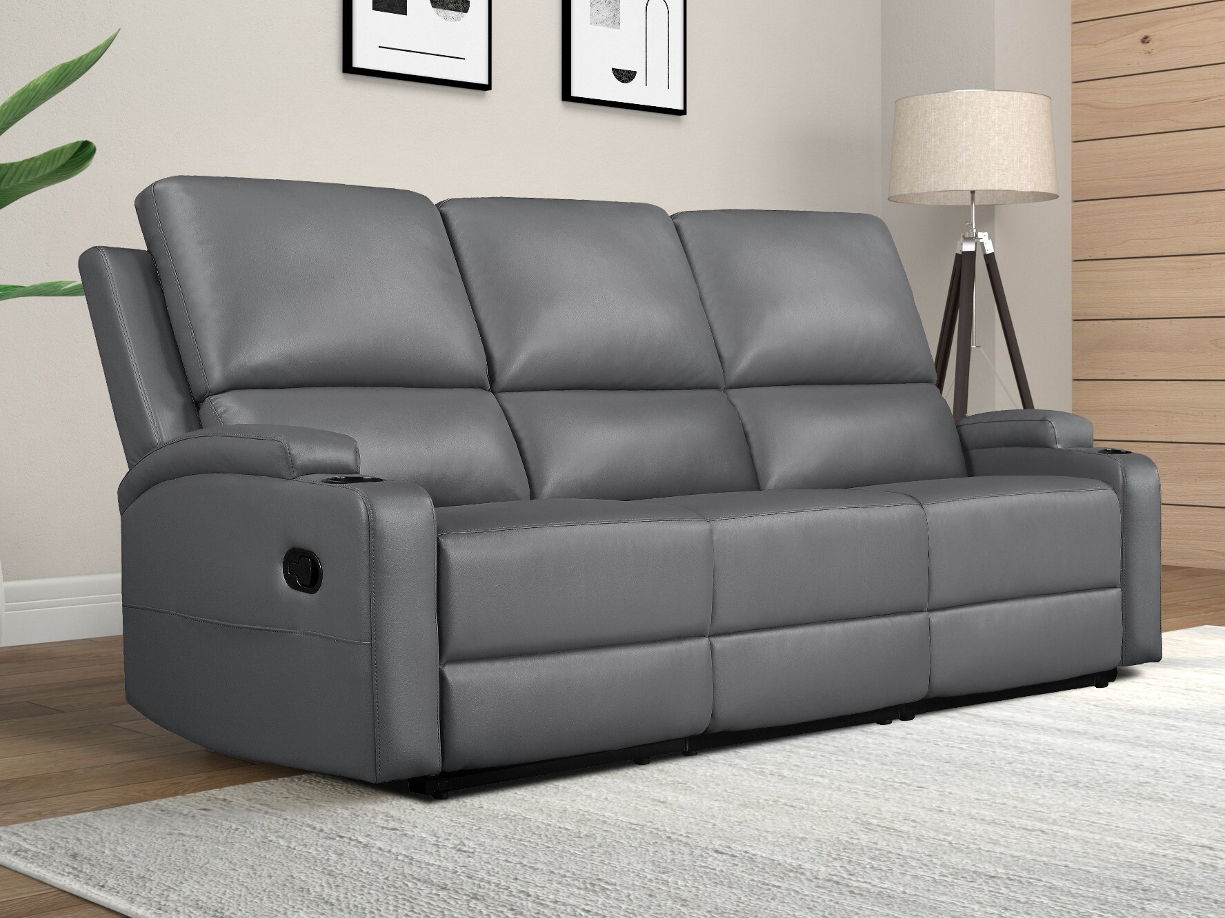 Canapea recliner Denton 1566 (Gri)