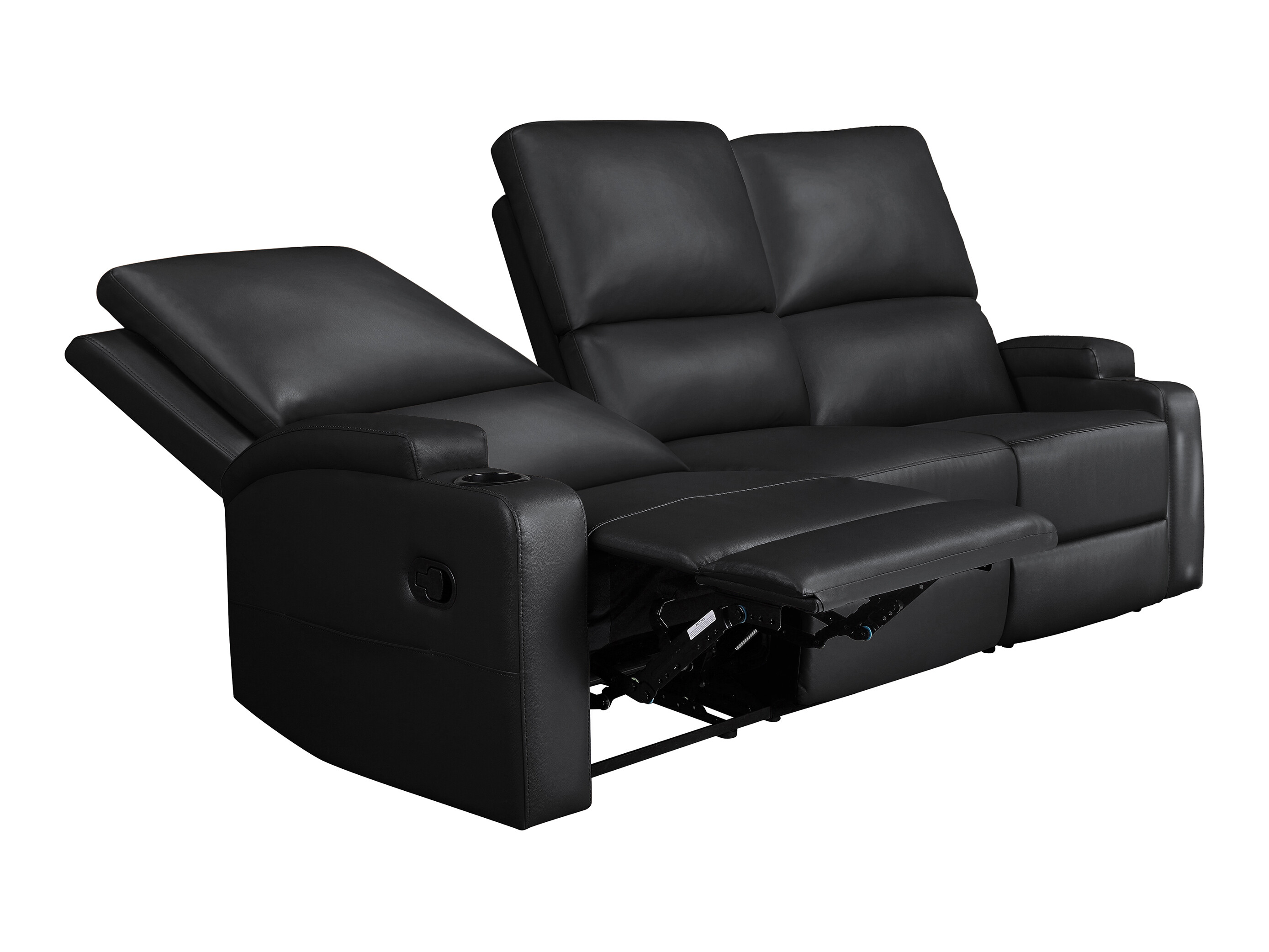Canapea recliner Denton 1566 (Negru)