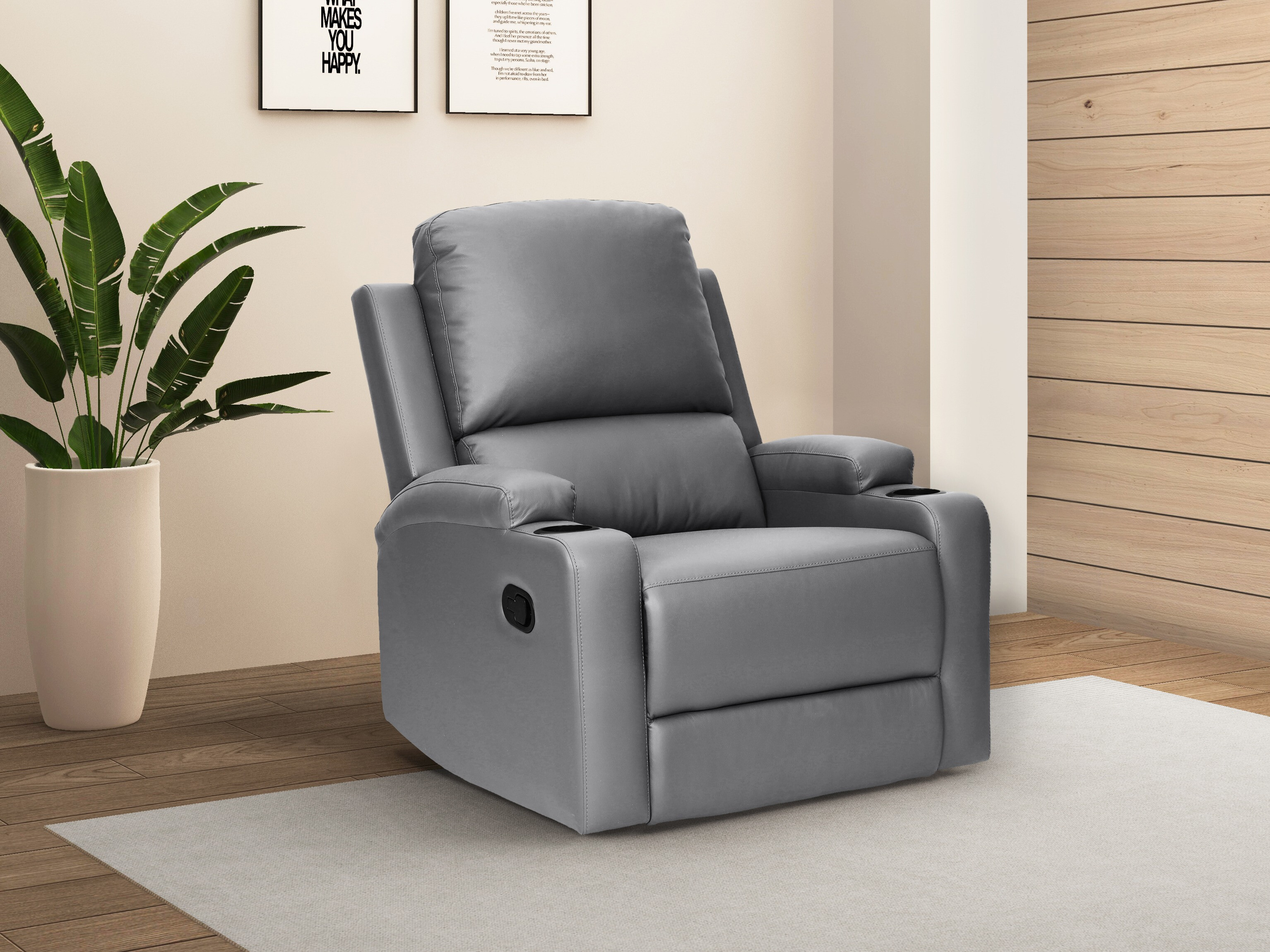 Fotoliu recliner Denton 1565 (Gri)