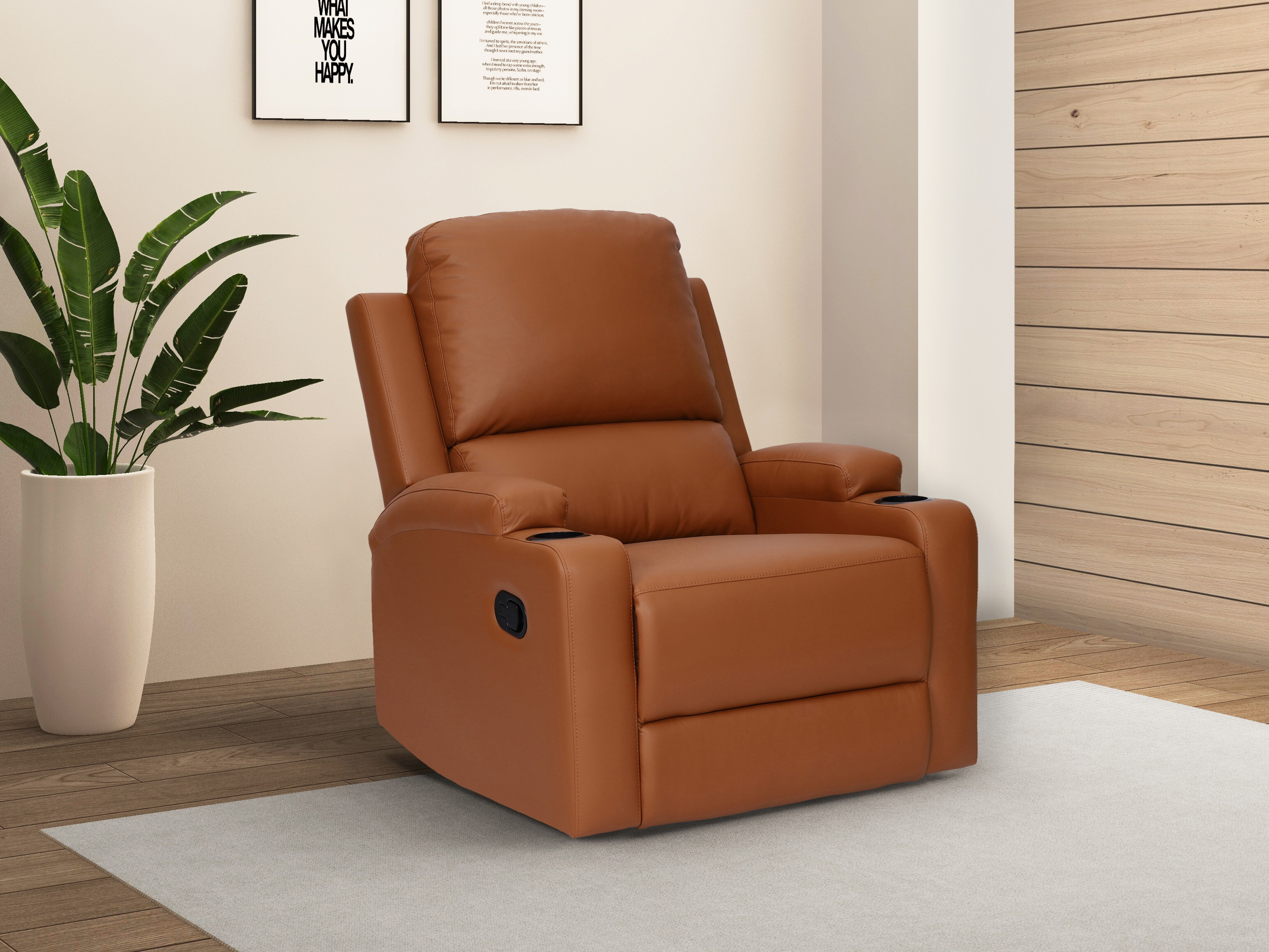 Fotoliu recliner Denton 1565 (Portocaliu)