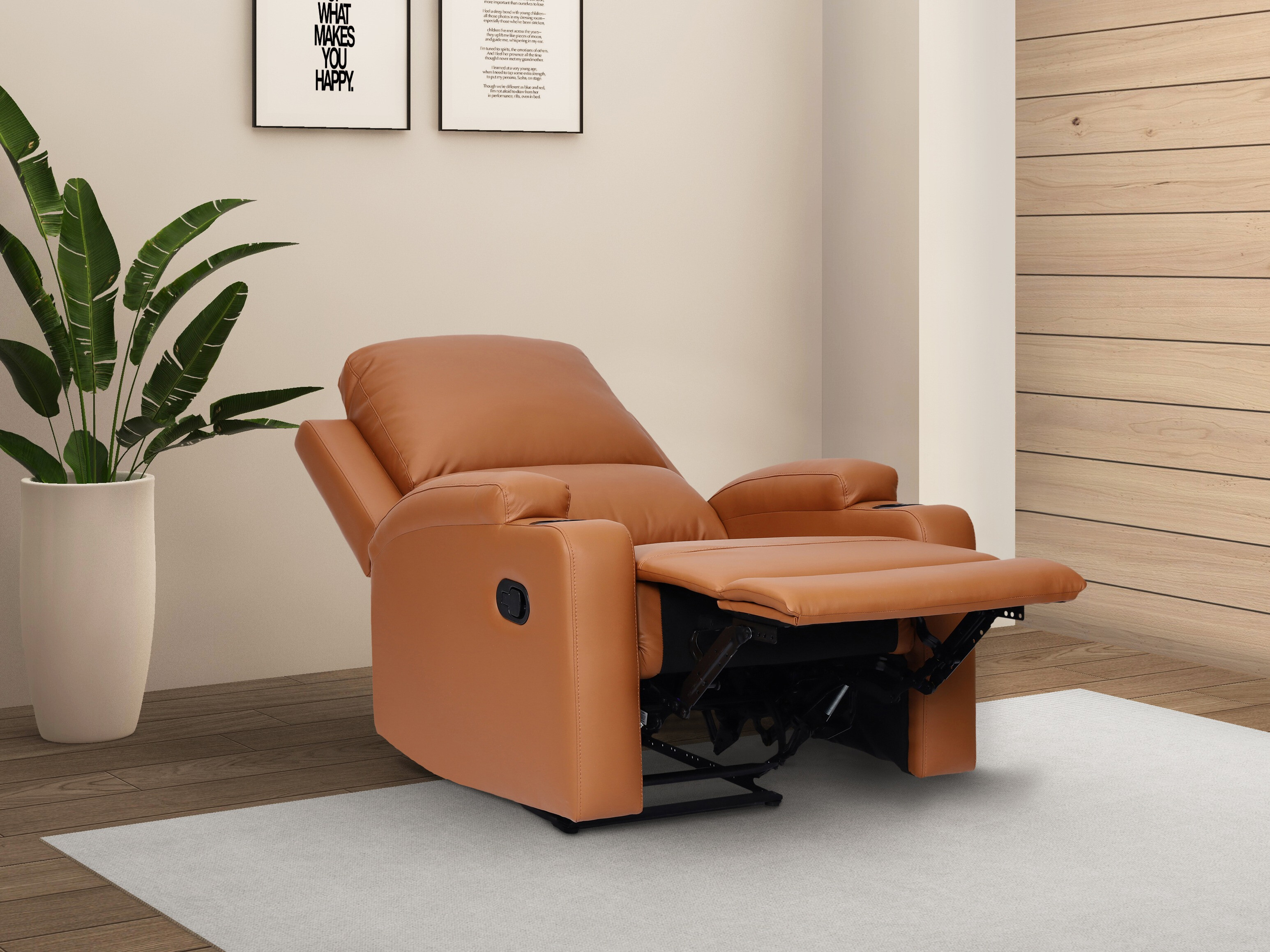Fotoliu recliner Denton 1565 (Portocaliu)