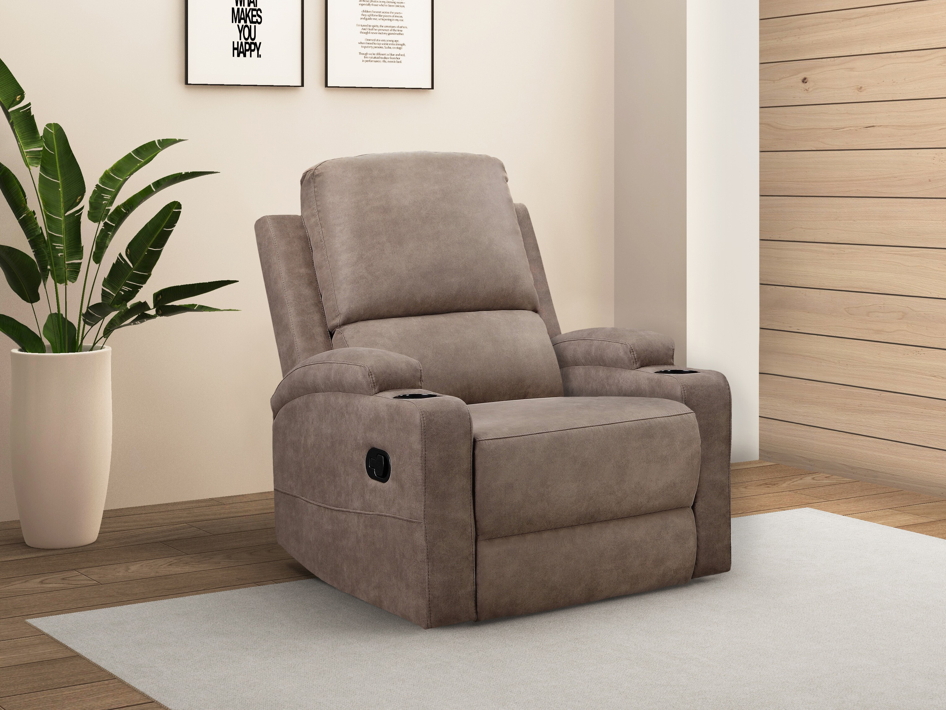 Fotoliu recliner Denton 1565 (Taupe)