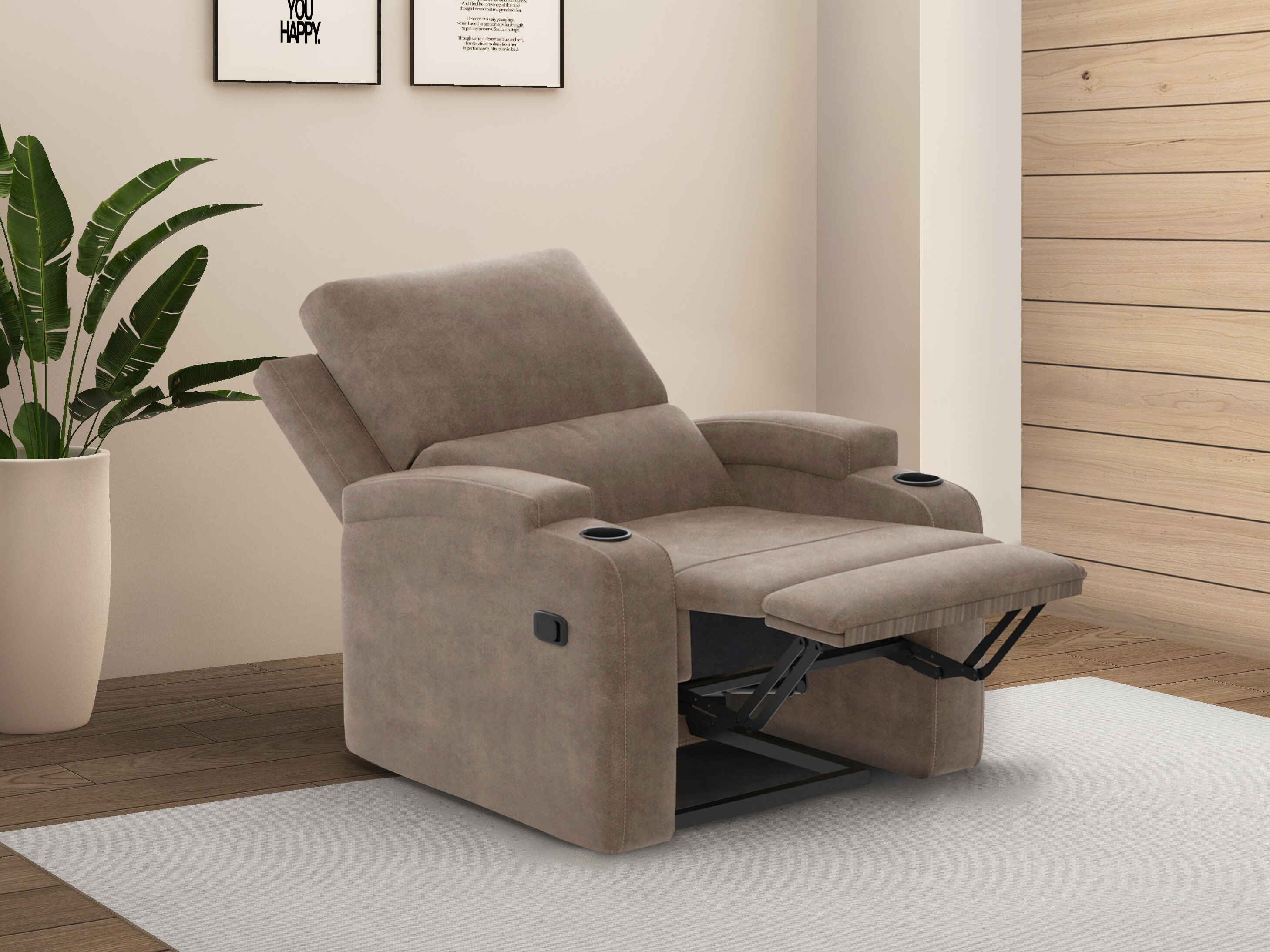 Fotoliu recliner Denton 1565 (Taupe)