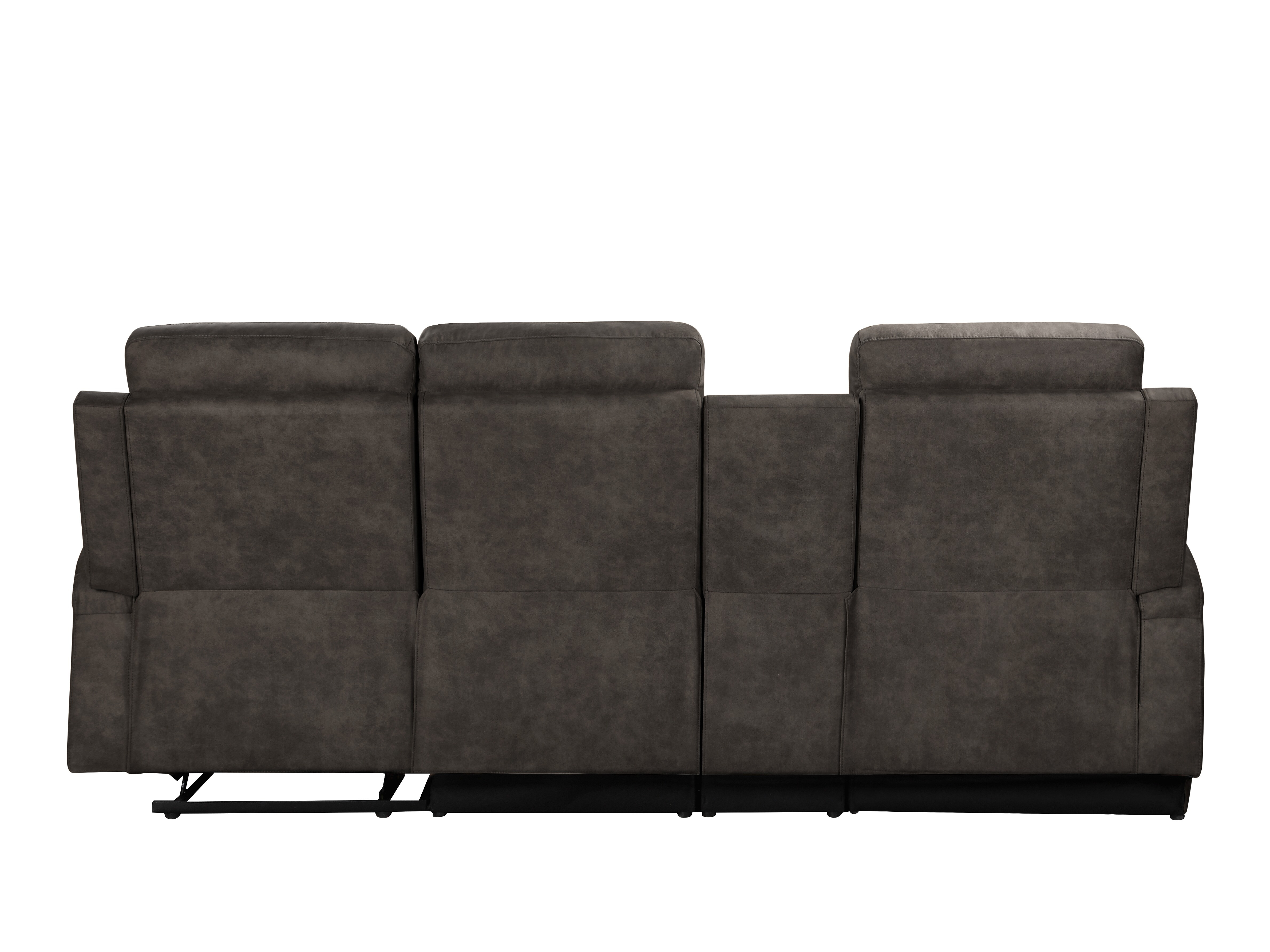 Colțar cu recliner Denton 1368 (Maro închis)