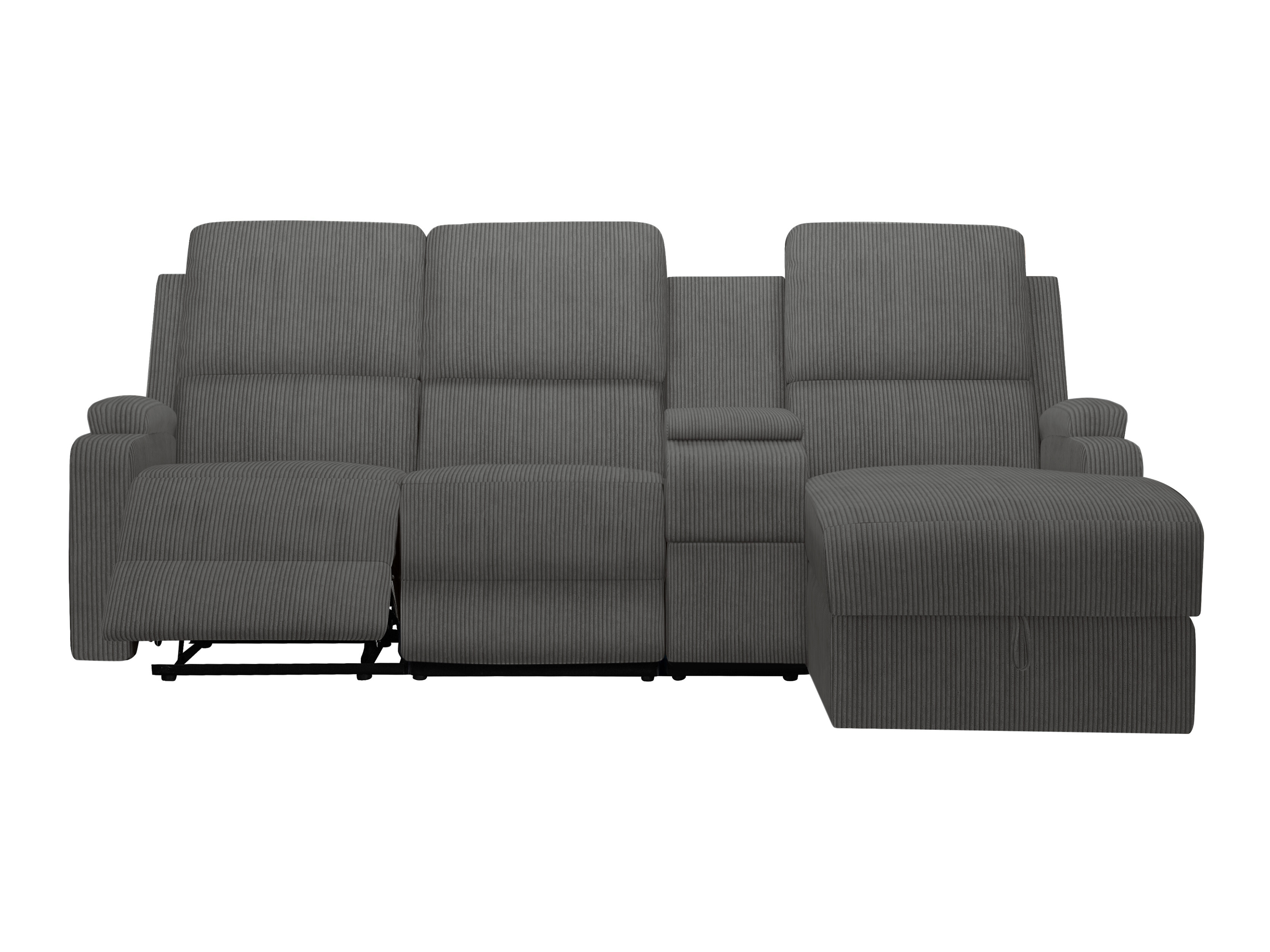 Colțar cu recliner Denton 1568 (Antracit)