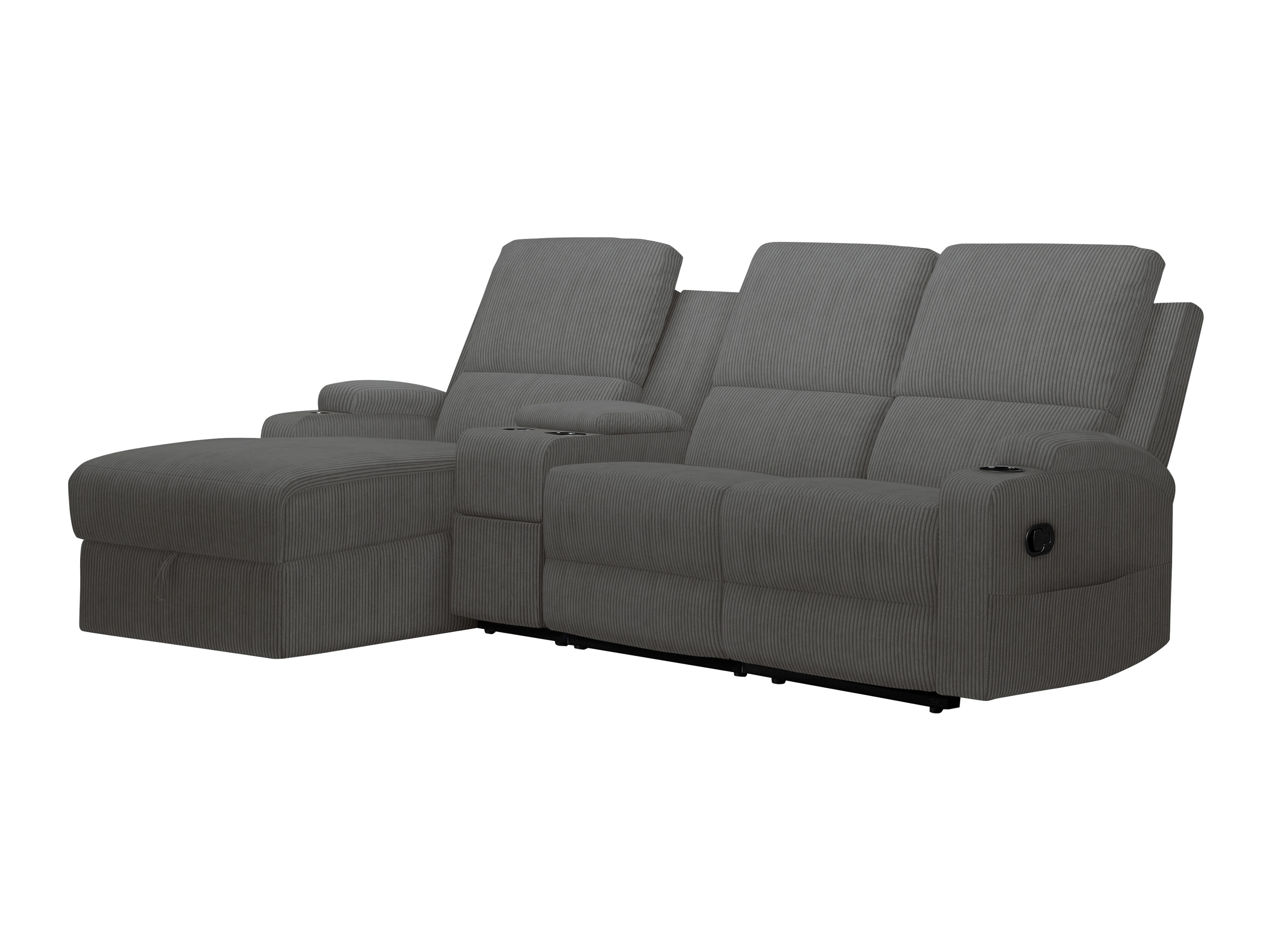 Colțar cu recliner Denton 1568 (Antracit)