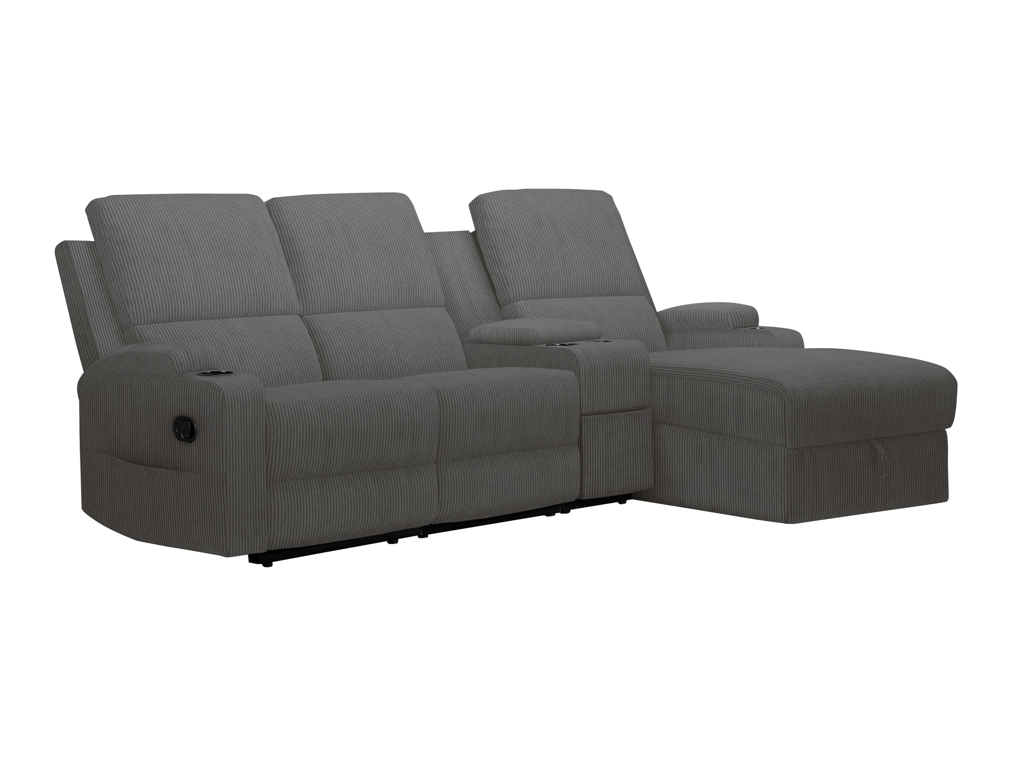 Colțar cu recliner Denton 1568 (Antracit)