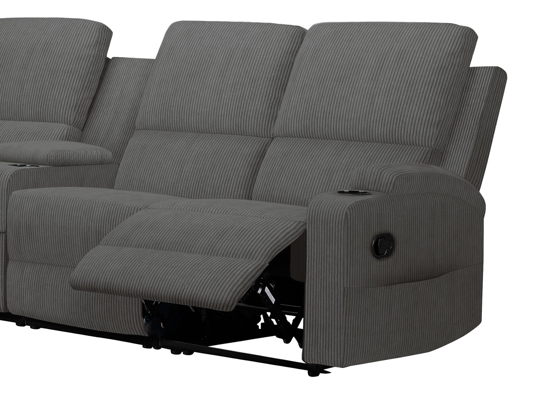 Colțar cu recliner Denton 1568 (Antracit)
